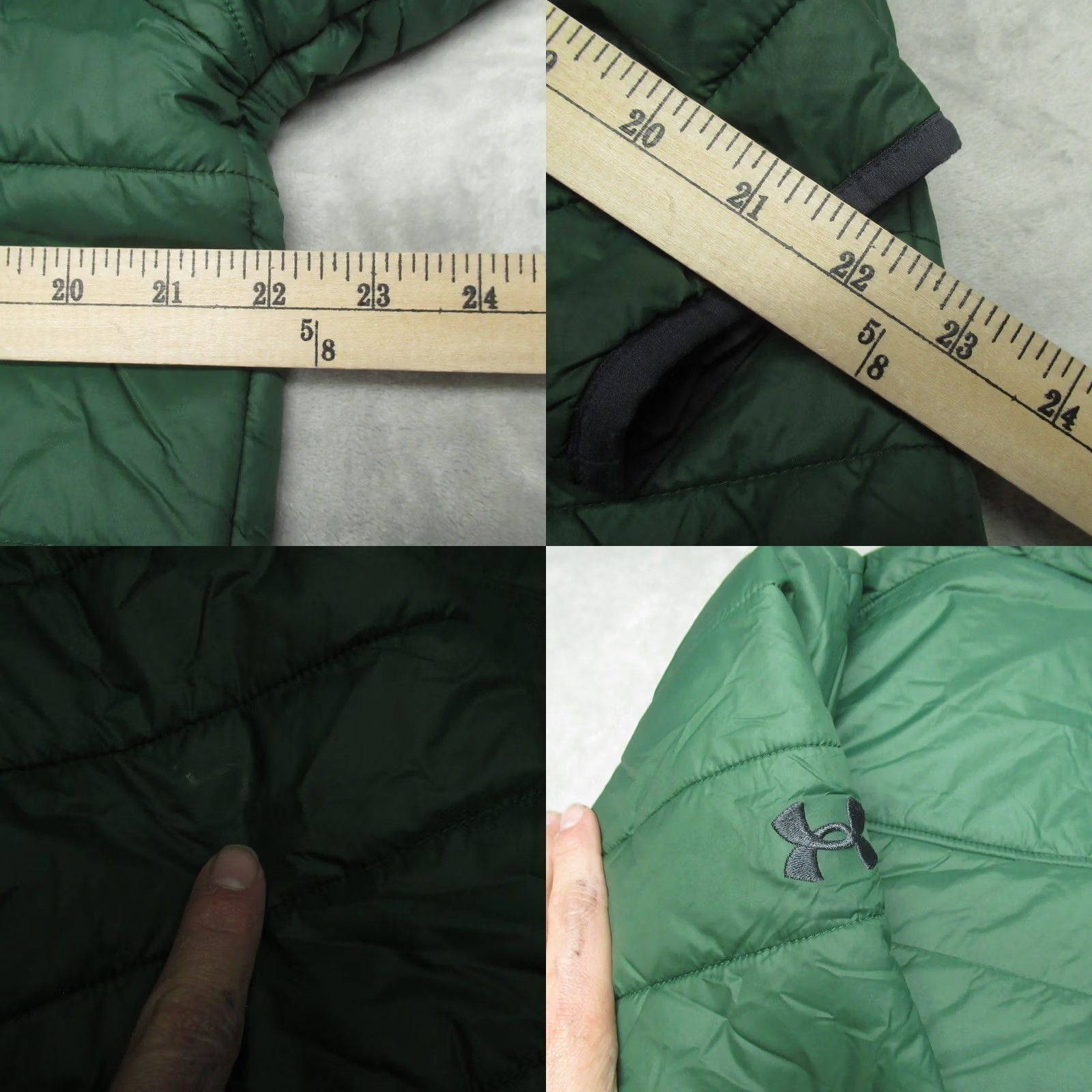 Under Armour Under Armour Jacket Mens Medium Green Team Issue Hooded Insulated Puffer CU Rams Size US M / EU 48-50 / 2 - 8 Thumbnail