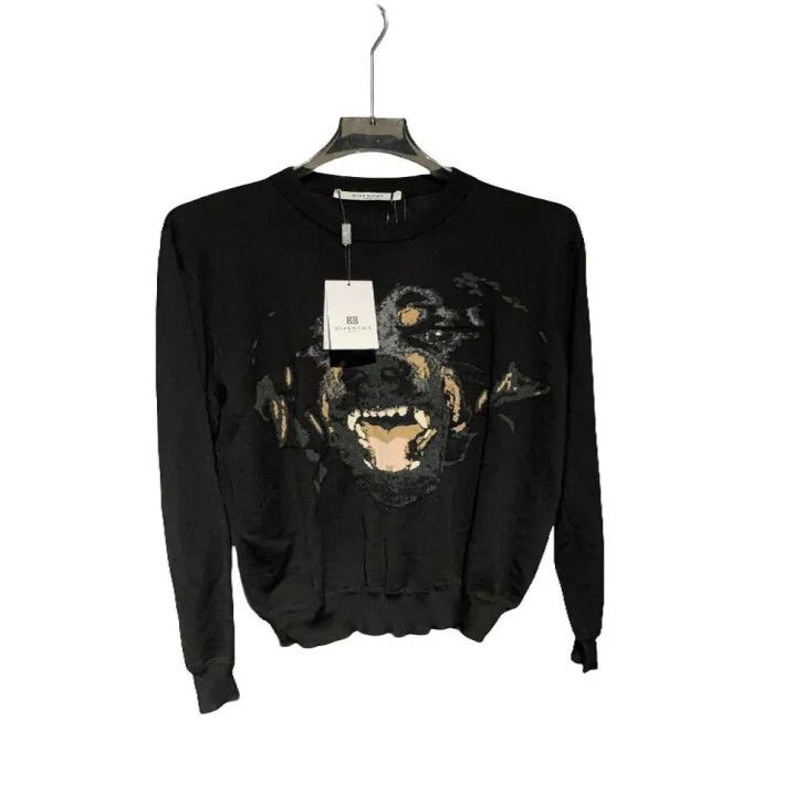 Givenchy Givenchy Dog Head Print Unisex Sweatshirt Size US M / EU 48-50 / 2 - 1 Thumbnail