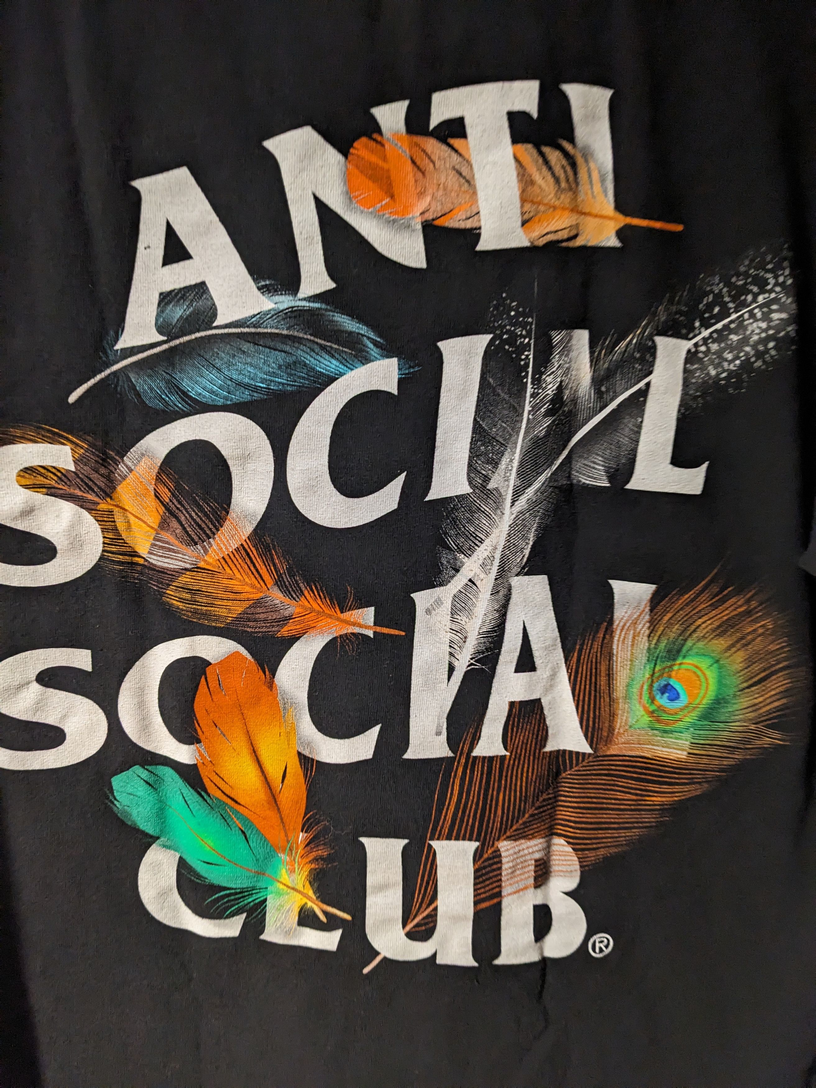 Anti Social Social Club × Designer Anti Social Social Club Peacock Feather Logo Medium T-Shirt Size US M / EU 48-50 / 2 - 2 Thumbnail