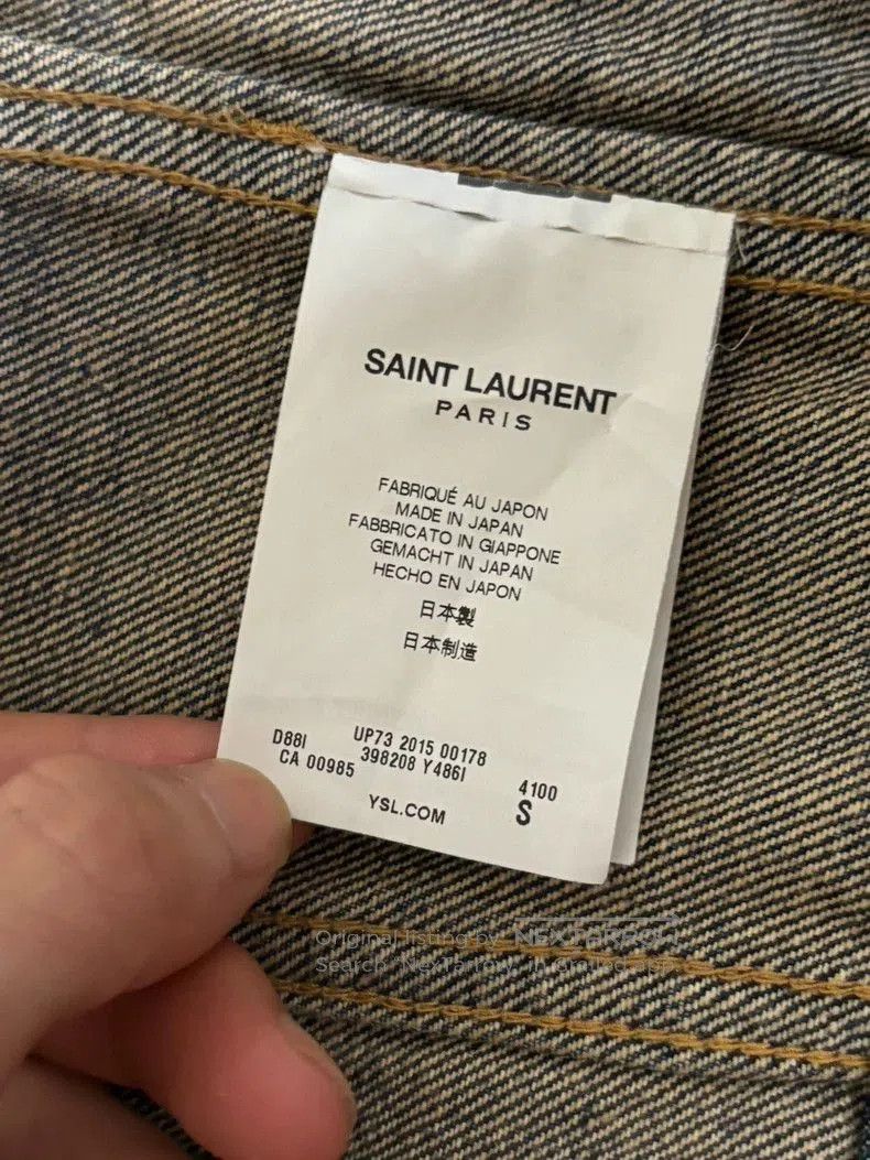 Saint Laurent Paris Saint Laurent Vintage Washed Denim Jacket. Size US S / EU 44-46 / 1 - 6 Thumbnail
