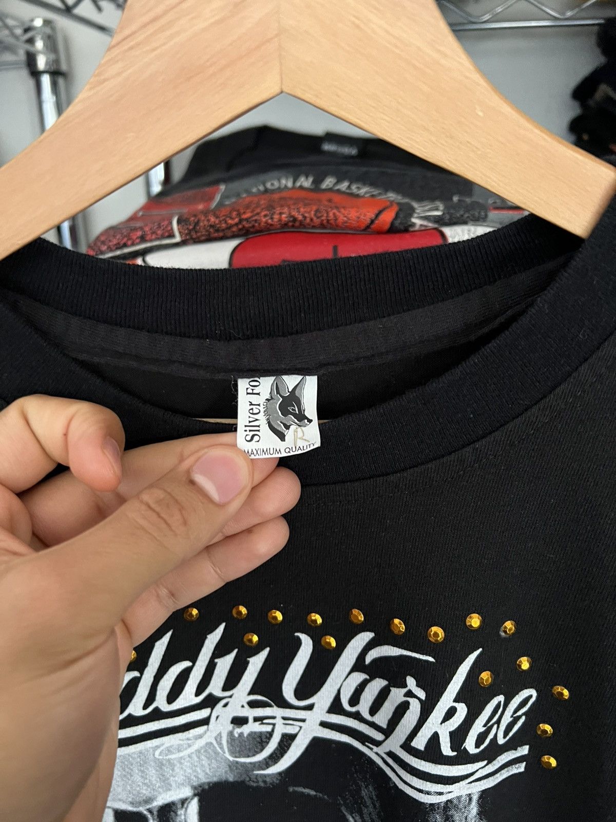 Rap Tees 2000s Daddy Yankee Reggaeton Rhinestones Band Bootleg Size US S / EU 44-46 / 1 - 2 Thumbnail