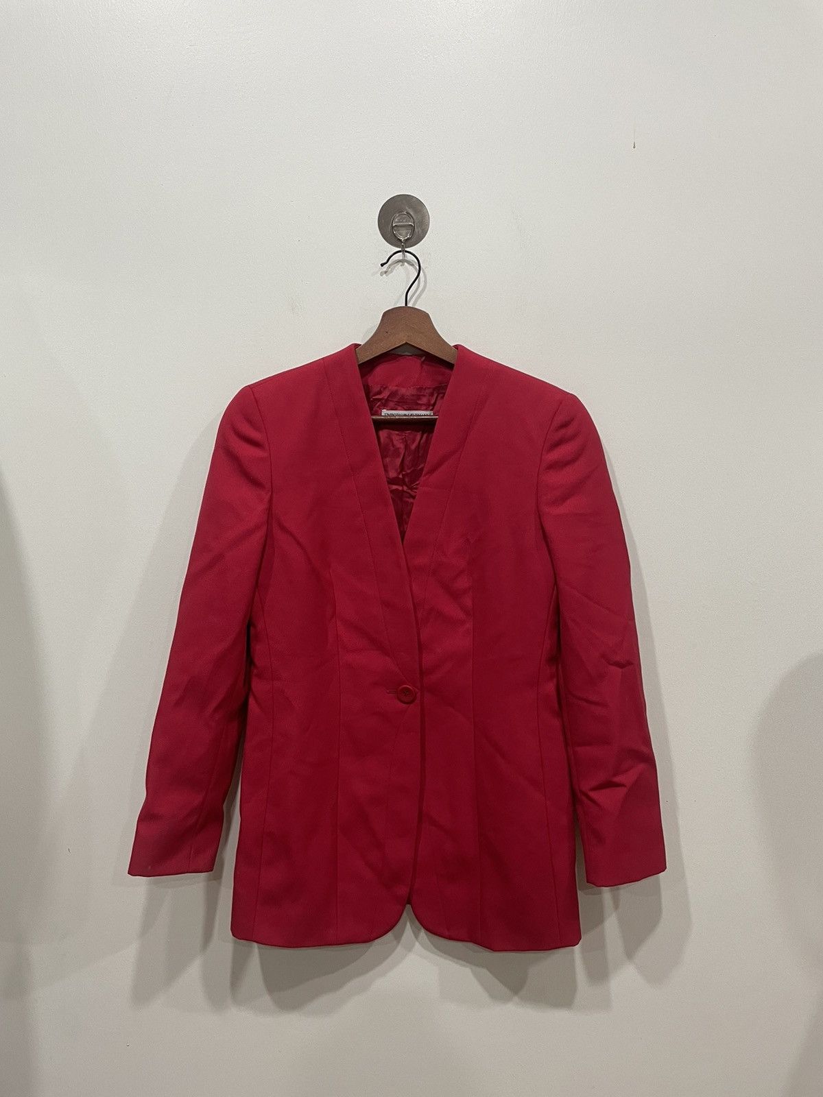 Emporio Armani Emporio Armani One button red jacket Size S / US 4 / IT 40 - 1 Thumbnail