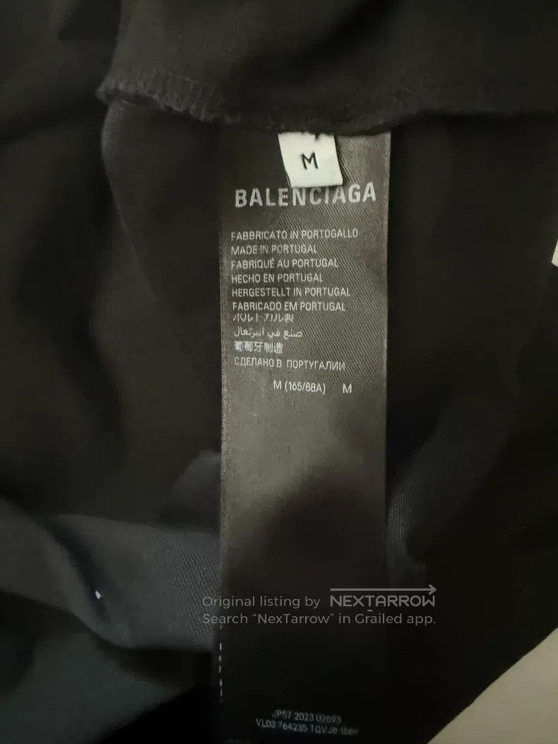 Balenciaga Balenciaga Distressed Spell纹 Short Sleeve T-Shirt Size US M / EU 48-50 / 2 - 4 Thumbnail