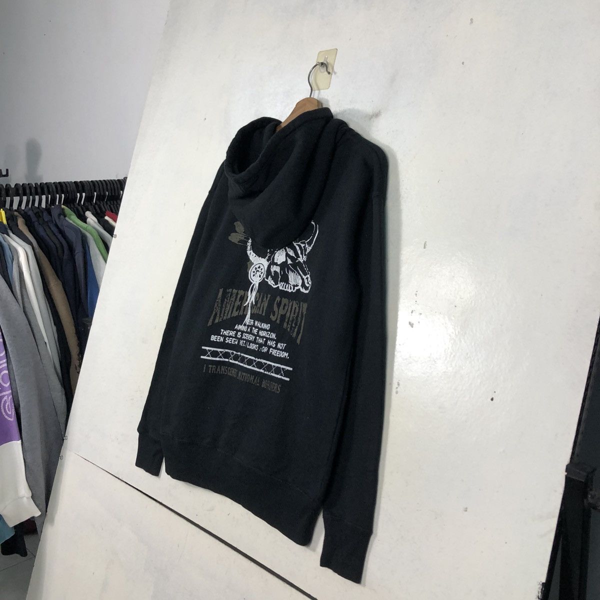 Japanese Brand 📌American Spirit Punk Design Zipper Hoodie Big Logo Size US L / EU 52-54 / 3 - 13 Thumbnail