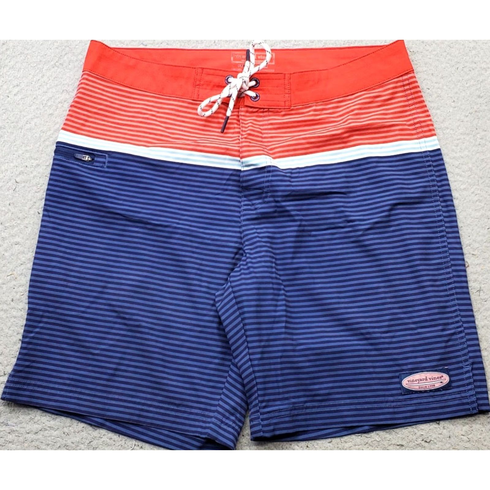 Vineyard Vines VINEYARD VINES Mens Board Shorts 32 Multicolor Striped Performance Surfing Water Polo Mens Size 32 Board Shorts Size US XS / EU 42 / 0 - 2 Thumbnail