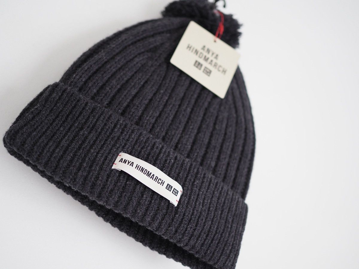 Anya Hindmarch × Uniqlo Anya Hindmarch logo eyes Knitted Uniqlo heattech beanie Size ONE SIZE - 2 Thumbnail