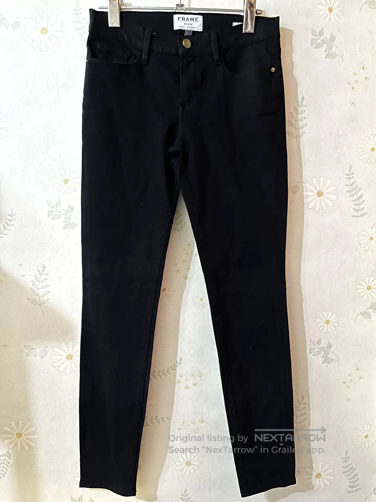 Frame FRAME Stretch Slim Black Jeans Size 27. Size 27" / US 4 / IT 40 - 1 Thumbnail