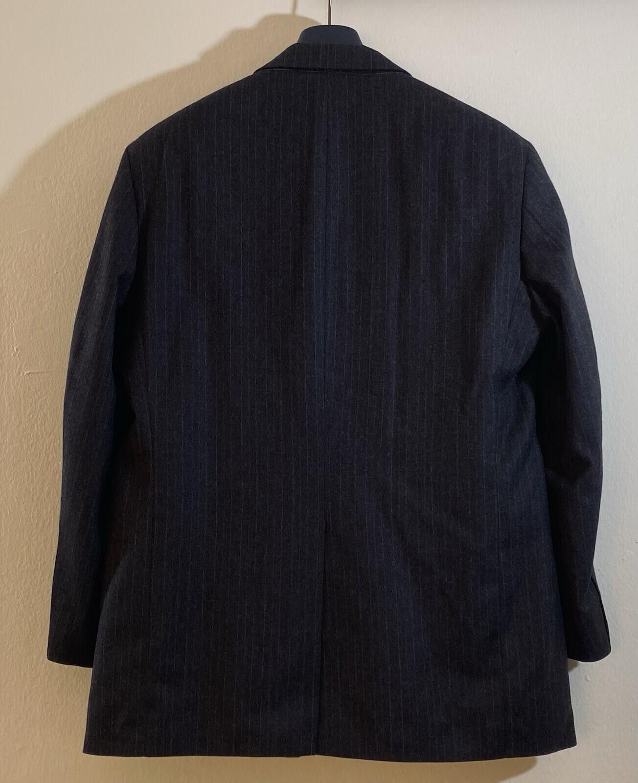 Brooks Brothers Brooks Brothers 43R Charcoal Pin Stripe Three Button Blazer Size 38R - 3 Thumbnail
