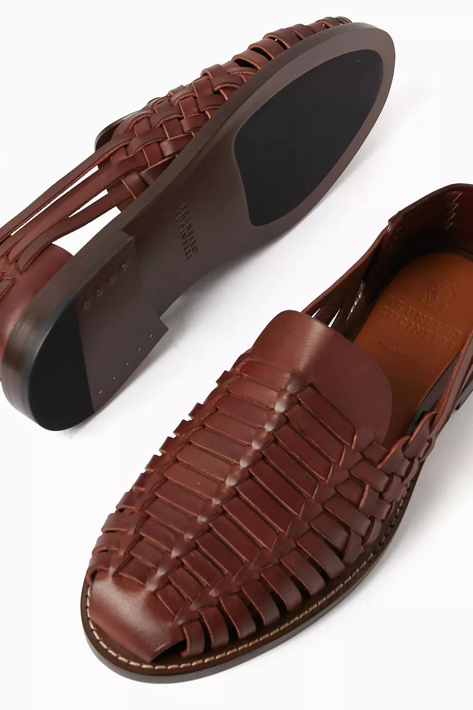 Brunello Cucinelli o1la1rc1a0425 Sandals in Brown Size US 8 / EU 41 - 4 Thumbnail