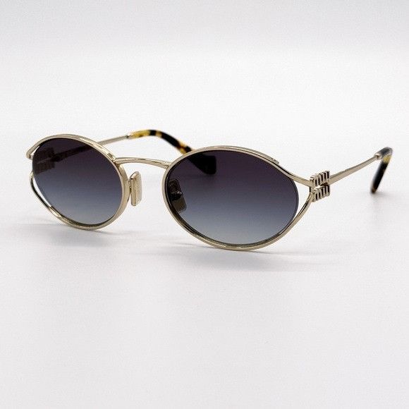Miu Miu NEW MIU MIU SMU 52Y ZVN5D1 OVAL MU 52YS ZVN5D1 WOMEN SUNGLAS Size ONE SIZE - 4 Thumbnail