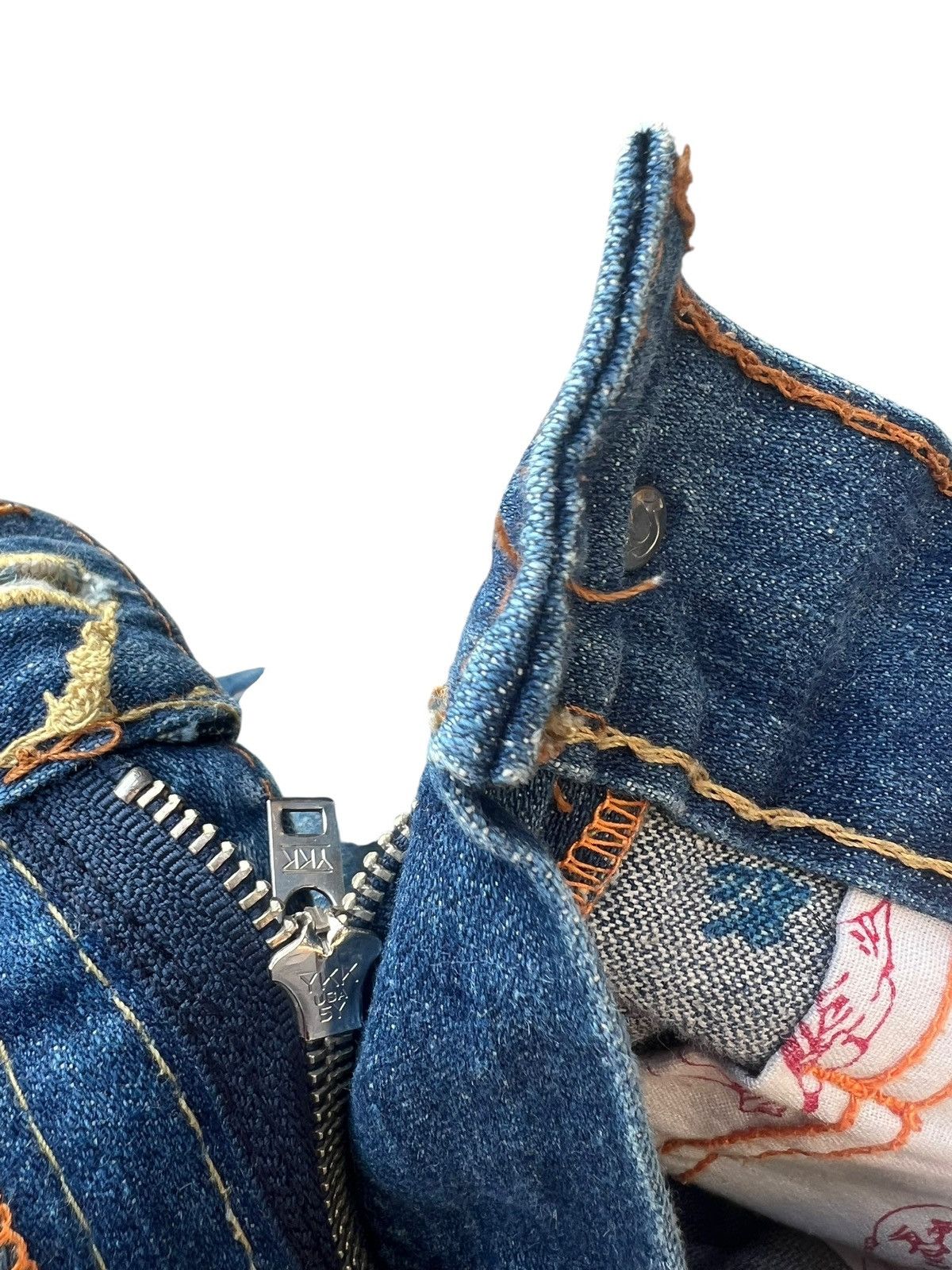 True Religion Vintage 2000s True Religion JOEY Distress Denim Flare Jeans Size US 30 / EU 46 - 24 Thumbnail