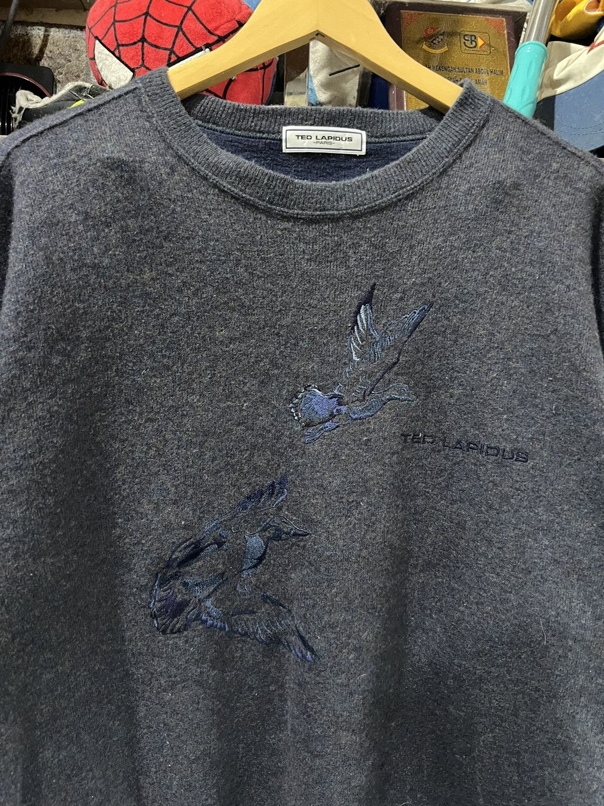 TED LAPIDUS 🔥Vintage Ted Lapidus Flying Birds Embroidery Sweatshirt Size US M / EU 48-50 / 2 - 4 Thumbnail