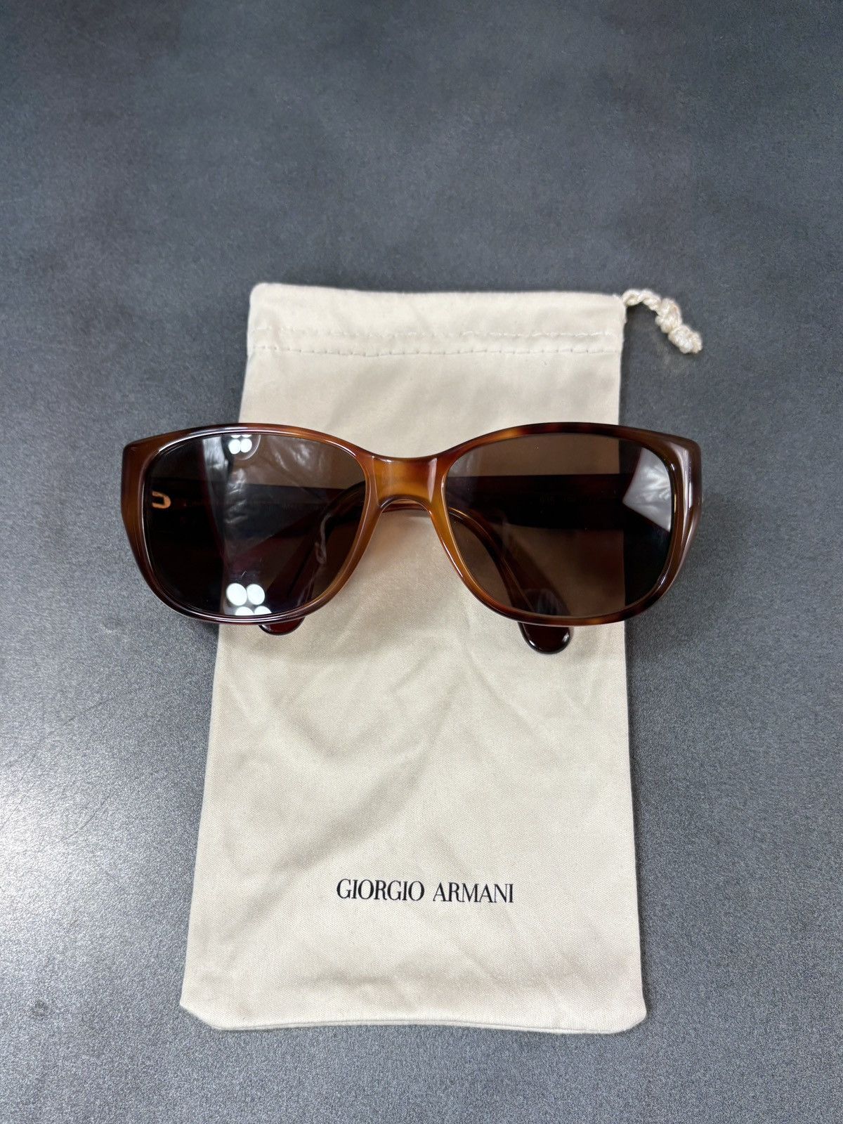 Giorgio Armani 1990s Vintage Giorgio Armani Sunglasses GA835 Tortoise 80s Size ONE SIZE - 3 Thumbnail