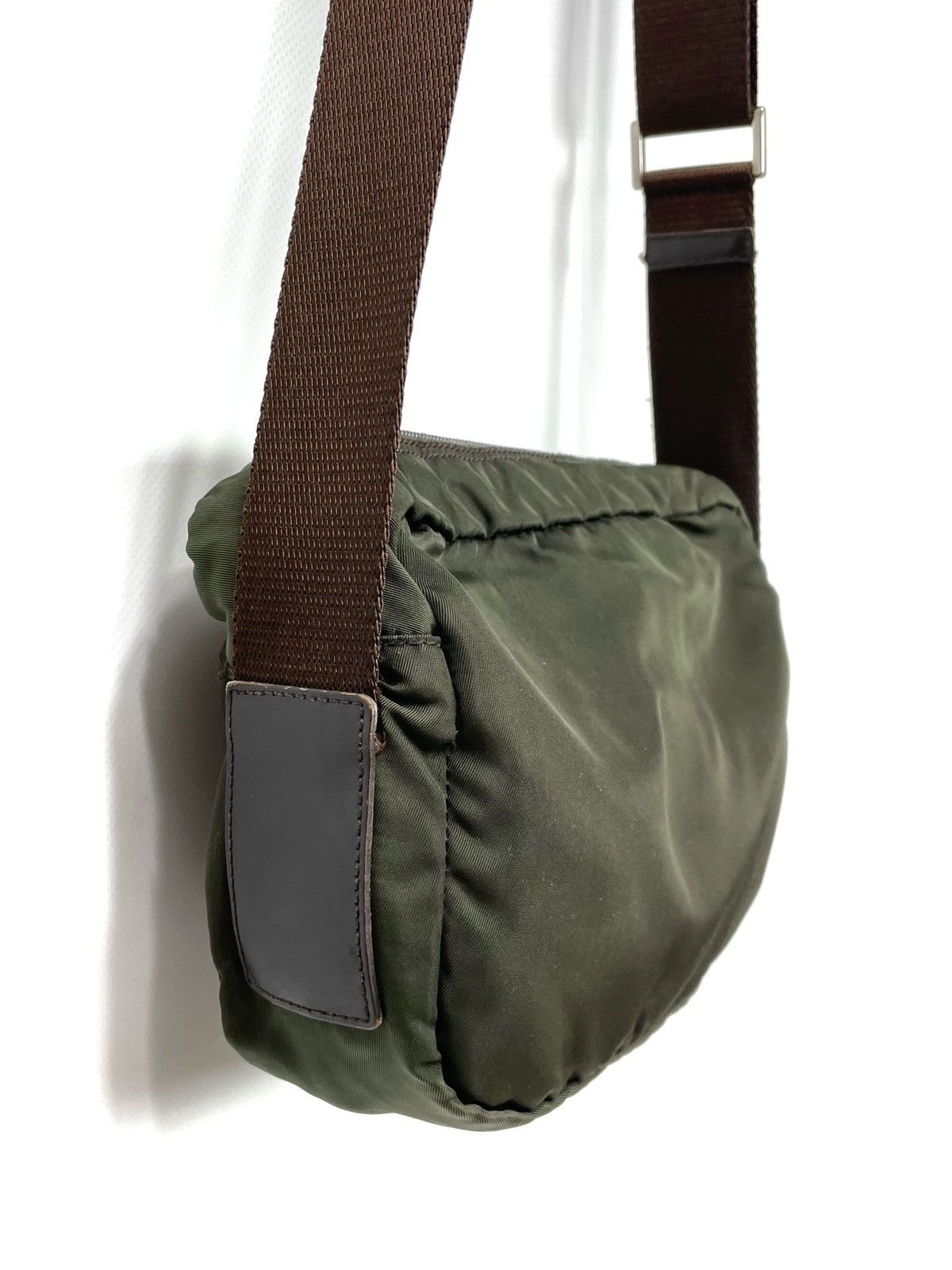 Prada Prada Milano Tessuto Nylon Crossbody Bag – Olive Green Size ONE SIZE - 12 Thumbnail