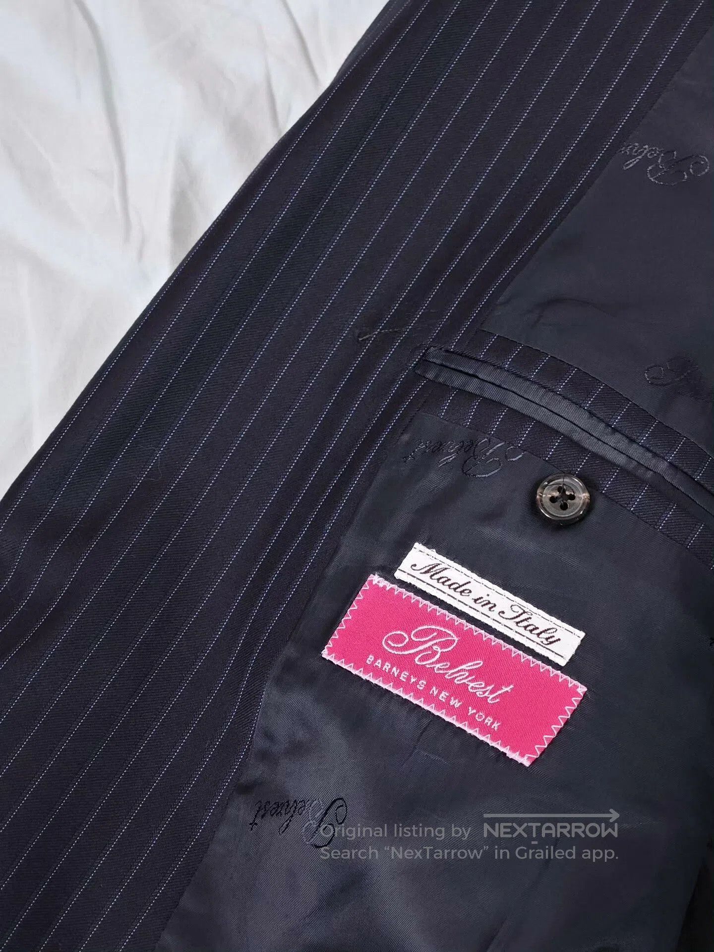 Belvest Belvest Italian Wool Blazer with Stripes. Size US L / EU 52-54 / 3 - 7 Thumbnail