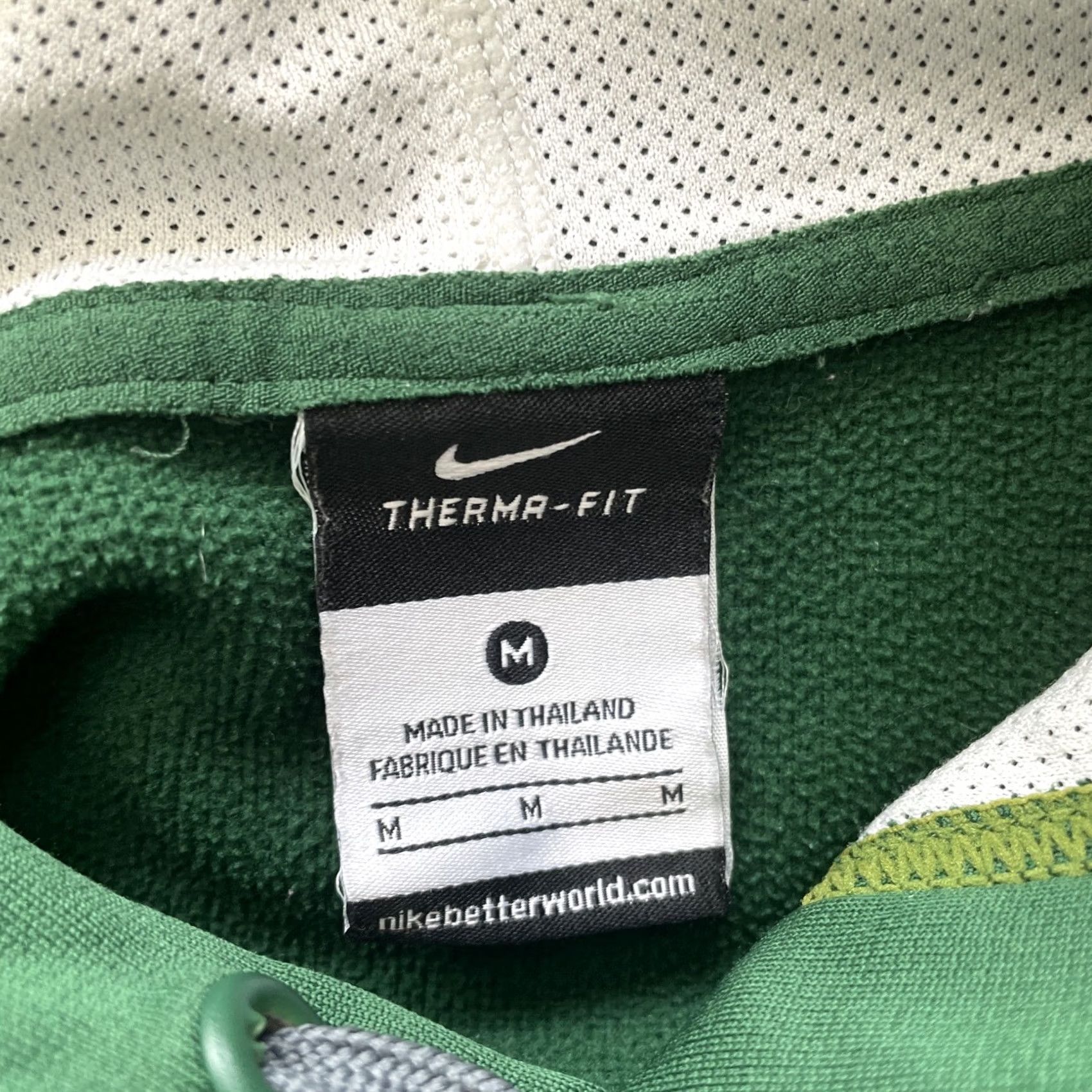 Nike VINTAGE Nike Pullover Hoodie Mens M Green Logo 90s College Retro Swoosh Crew Neck Hoodie Size US M / EU 48-50 / 2 - 4 Thumbnail