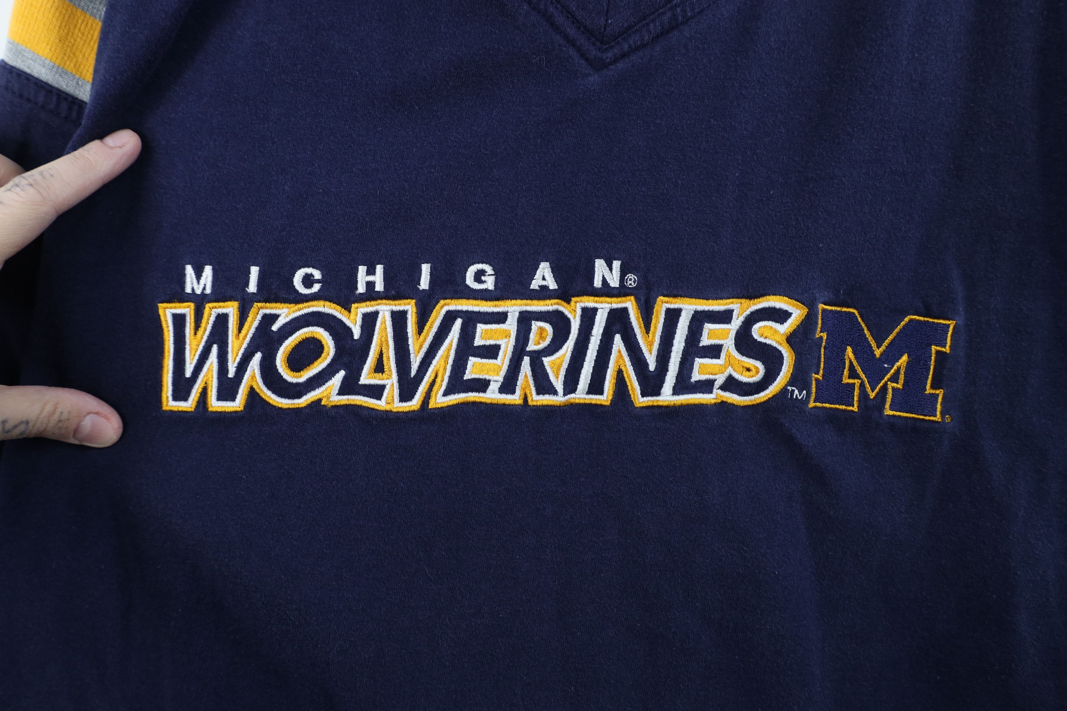 Vintage Vintage Heavy University of Michigan Football Jersey T-Shirt Size US XL / EU 56 / 4 - 4 Thumbnail