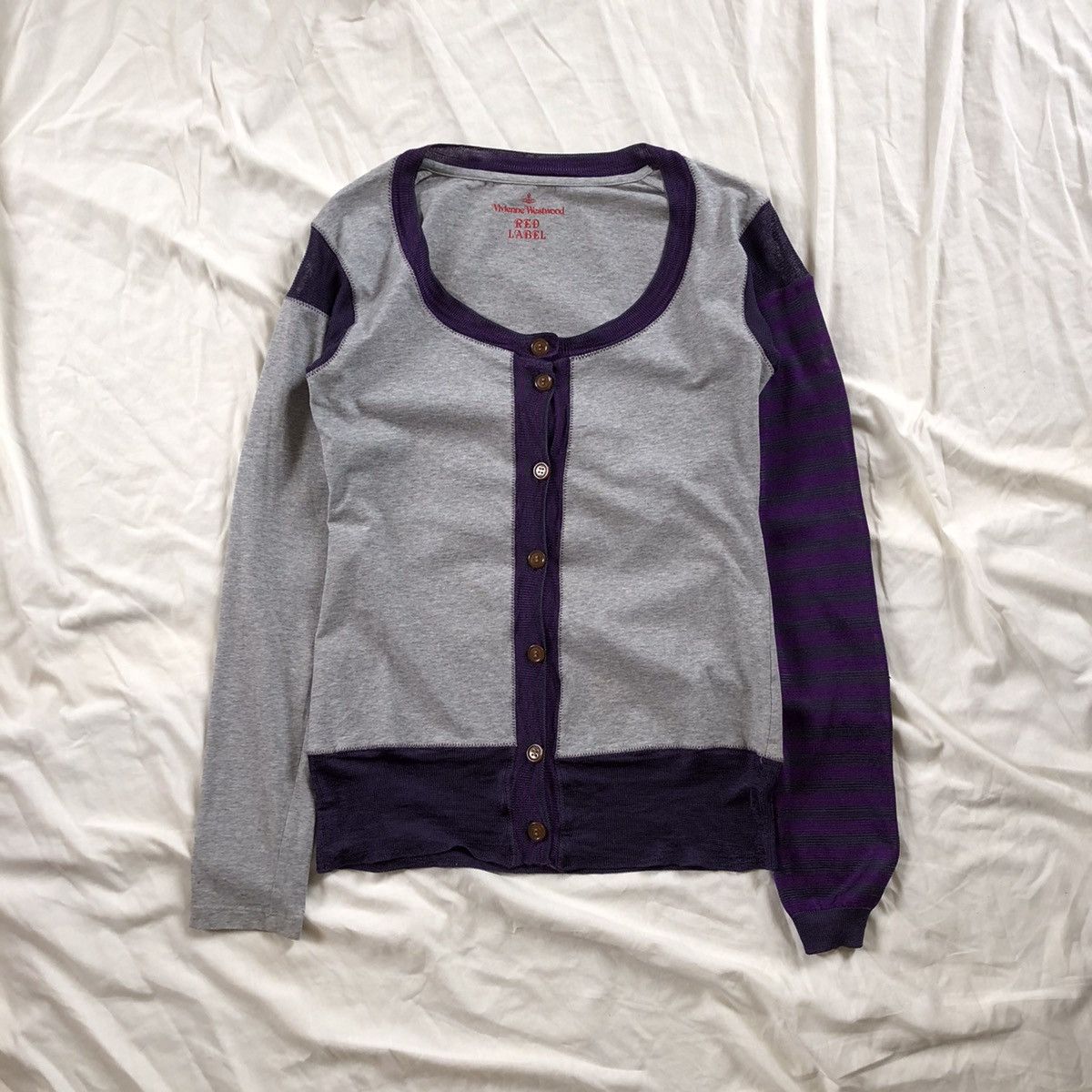 Japanese Brand × Vivienne Westwood VIVIENNE WESTWOOD Red Label Flower Design Button Sweater Size XXS / US 00 / IT 34 - 1 Thumbnail
