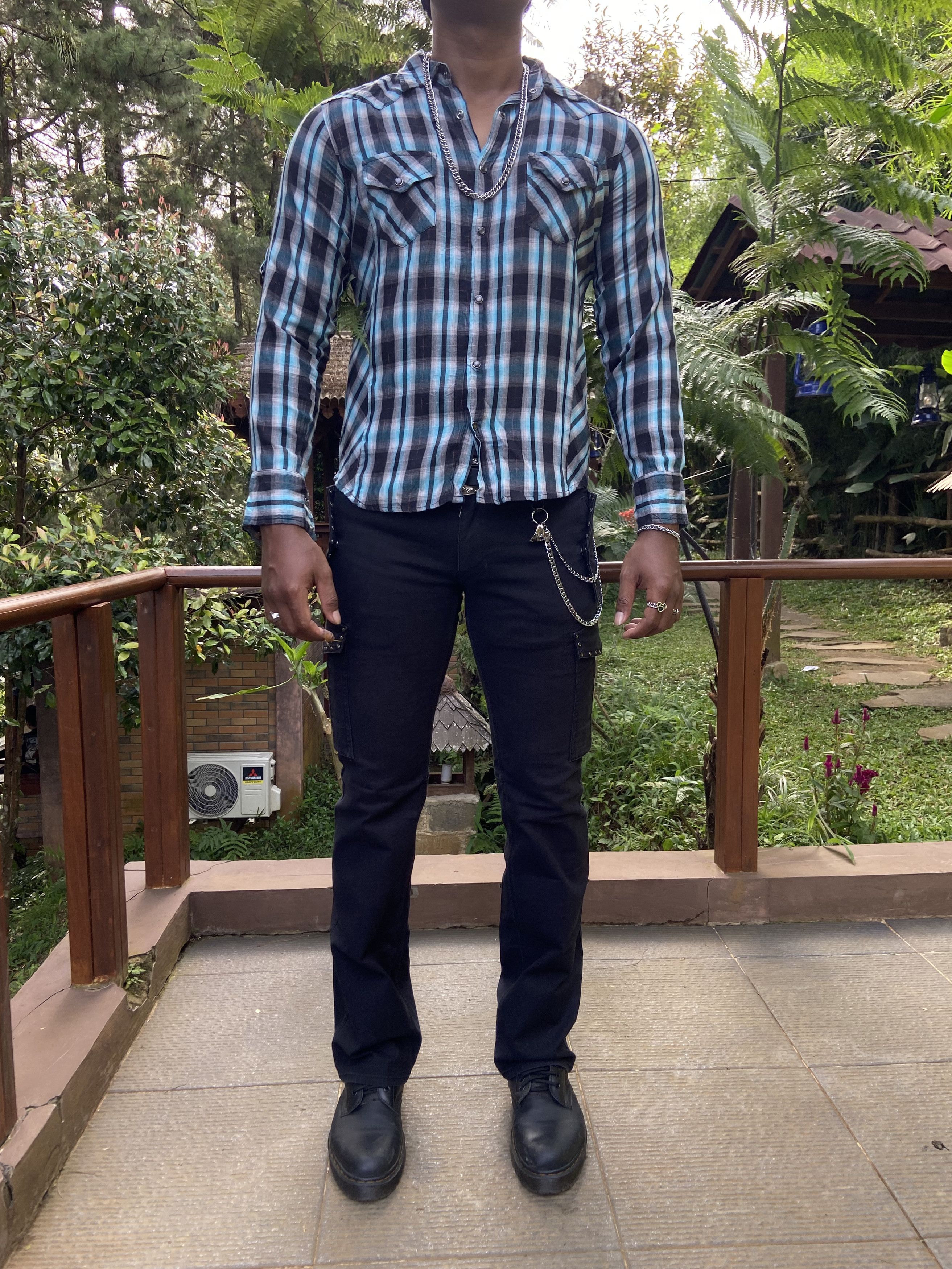 Japanese Brand D'HOMME A HOMME Western Plaid Shirt Size US L / EU 52-54 / 3 - 7 Thumbnail