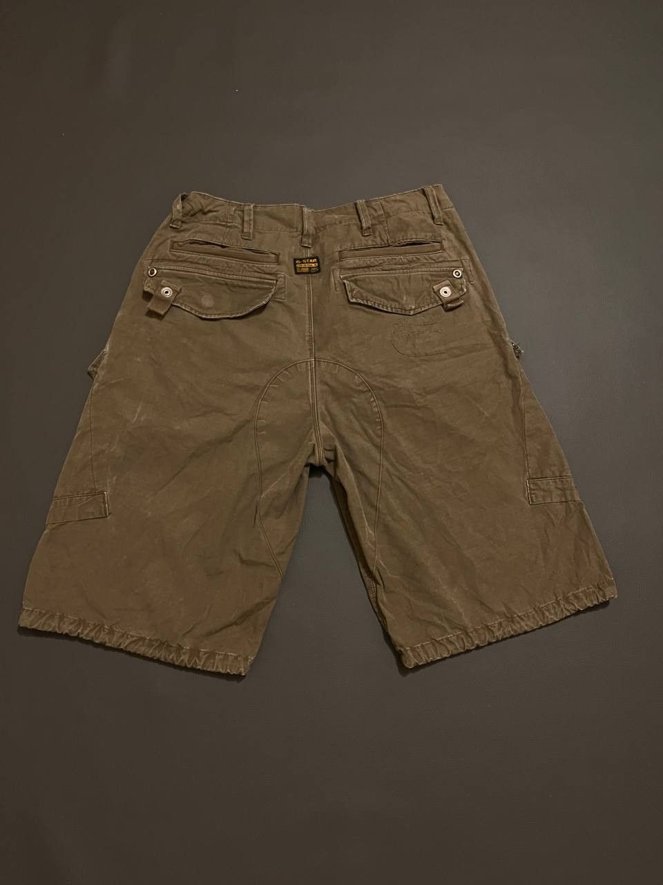 G-Star × Vintage Mens Vintage G Star Raw Cargo Shorts rare arm Size US 32 / EU 48 - 2 Thumbnail