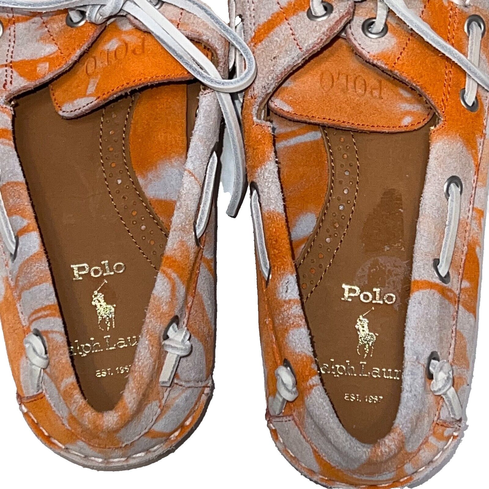 Polo Ralph Lauren Polo Ralph Lauren Men's Merton Boat Shoes Size 10.5D Orange Size US 10.5 / EU 43-44 - 8 Thumbnail