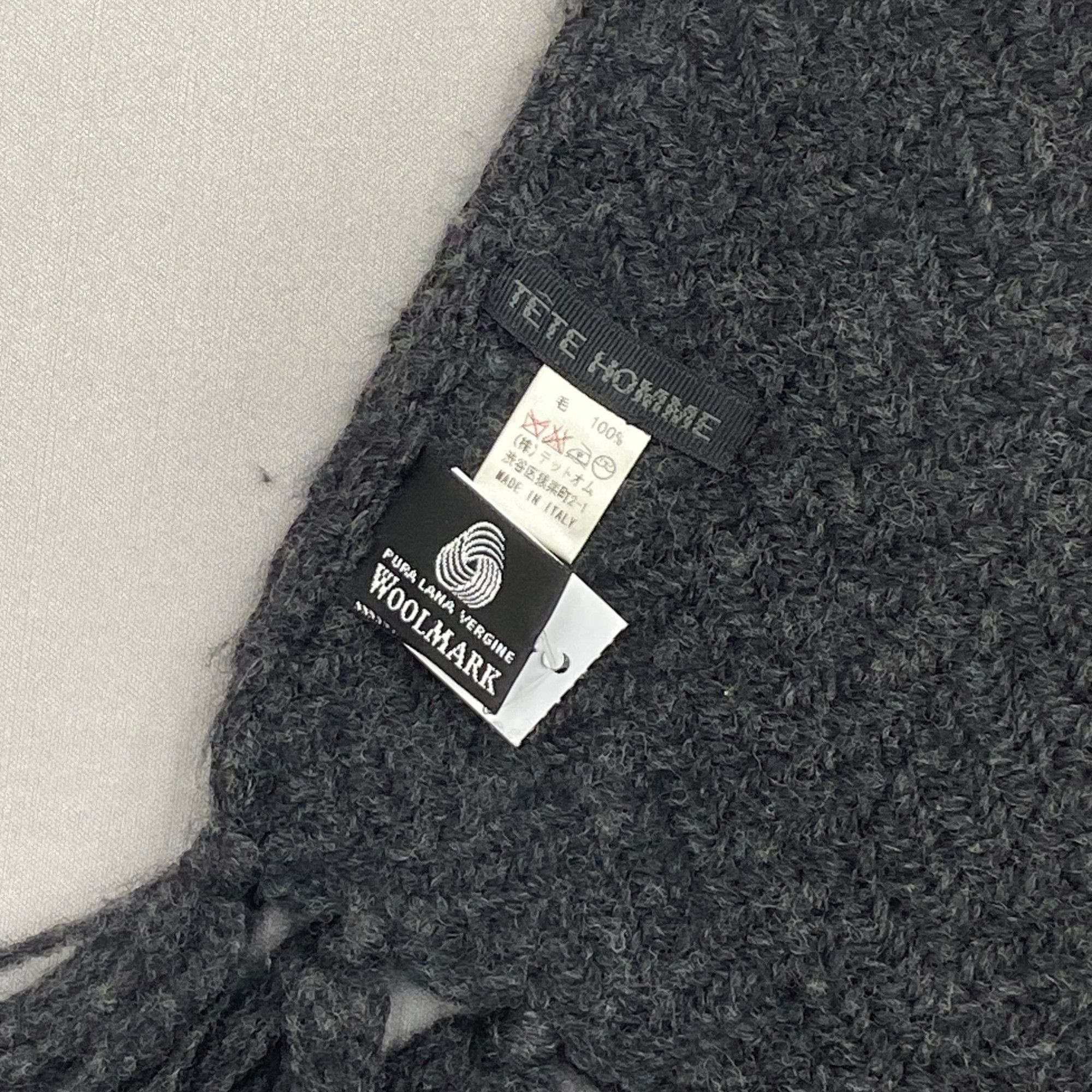 Tete Homme Vintage Tete Homme Scarf Muffler Wool Issey Miyake Scarves Size ONE SIZE - 4 Thumbnail