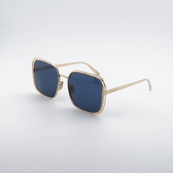 Dior Dior FILDIOR S1U B0B0 Sunglasses Gold Square Frame, Blue Size ONE SIZE - 3 Thumbnail