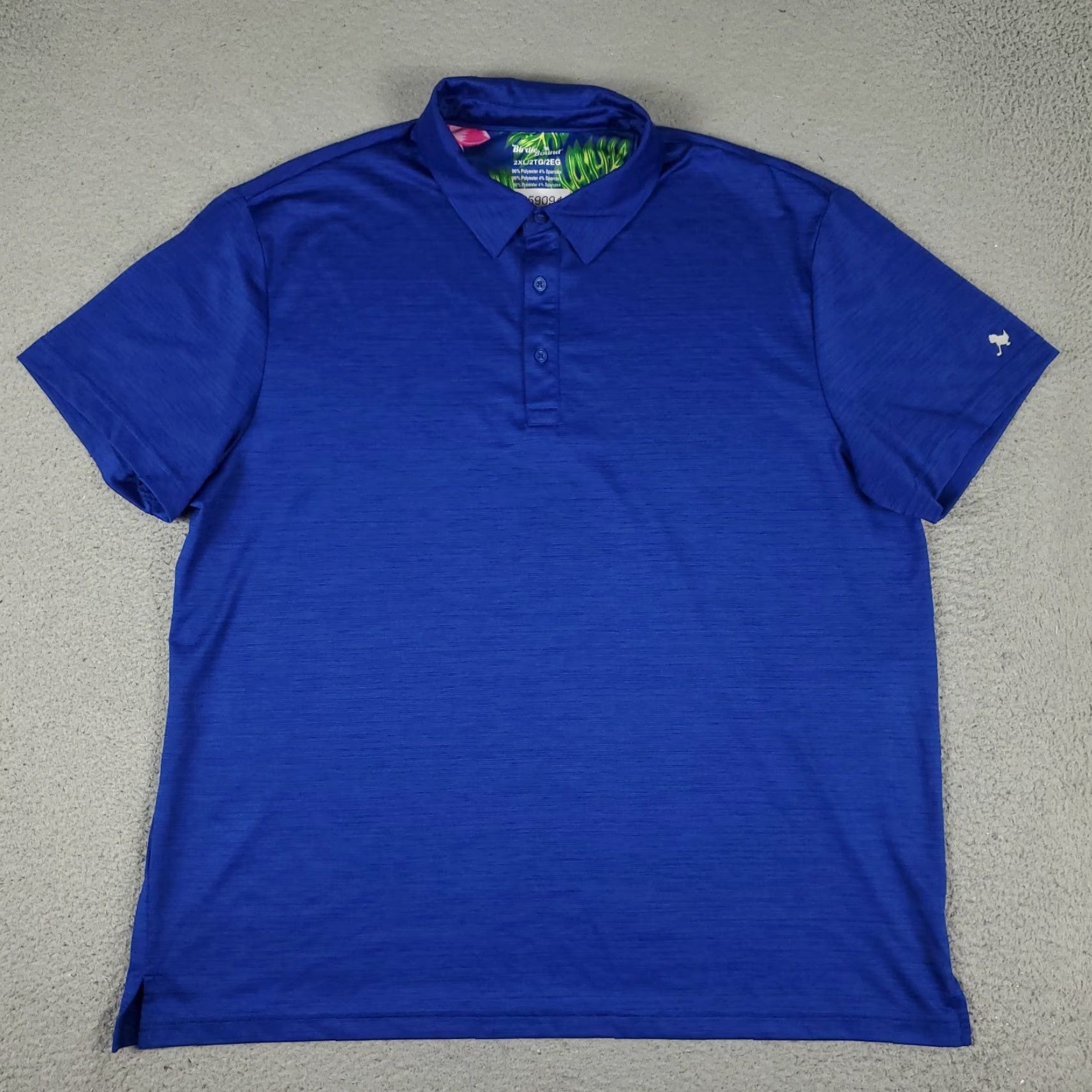 Vintage Birdie Bound Shirt Size 2XL Blue Golf Casual Short Sleeve Polo Mens Size US XXL / EU 58 / 5 - 2 Thumbnail
