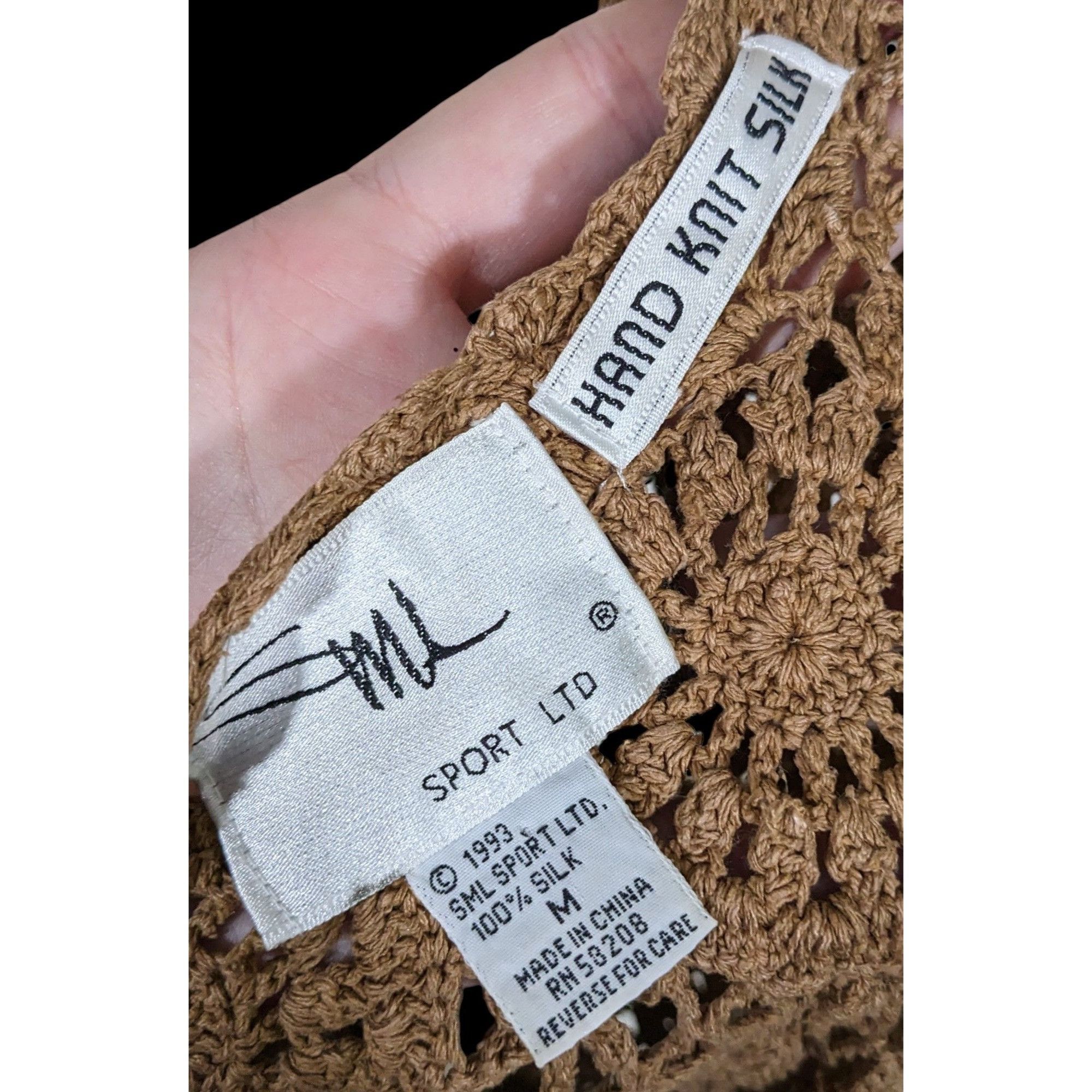 Other Vintage 90s Bohemian Silk Vest by SML Sport Size M / US 6-8 / IT 42-44 - 5 Thumbnail