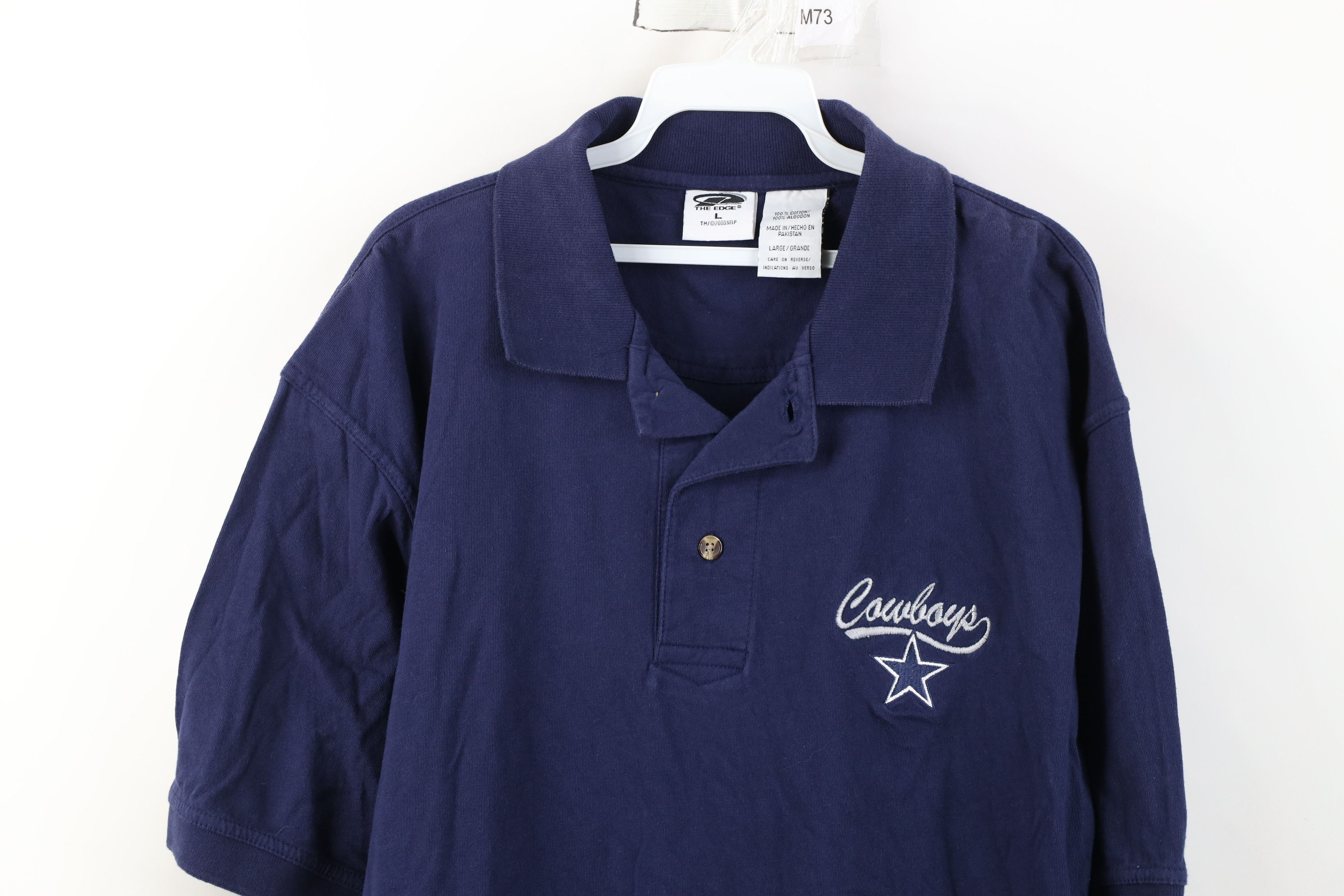 Vintage Vintage Y2K 2000 NFL Dallas Cowboys Football Golf Polo Shirt Size US L / EU 52-54 / 3 - 2 Thumbnail