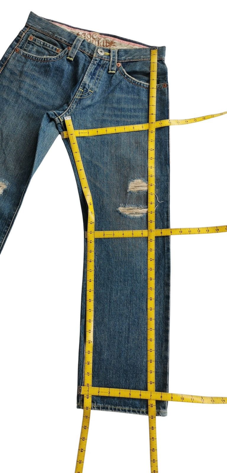 Vintage Vintage COCOLULU Distressed Denim Jeans Japan Size 32x30 Size US 32 / EU 48 - 8 Thumbnail