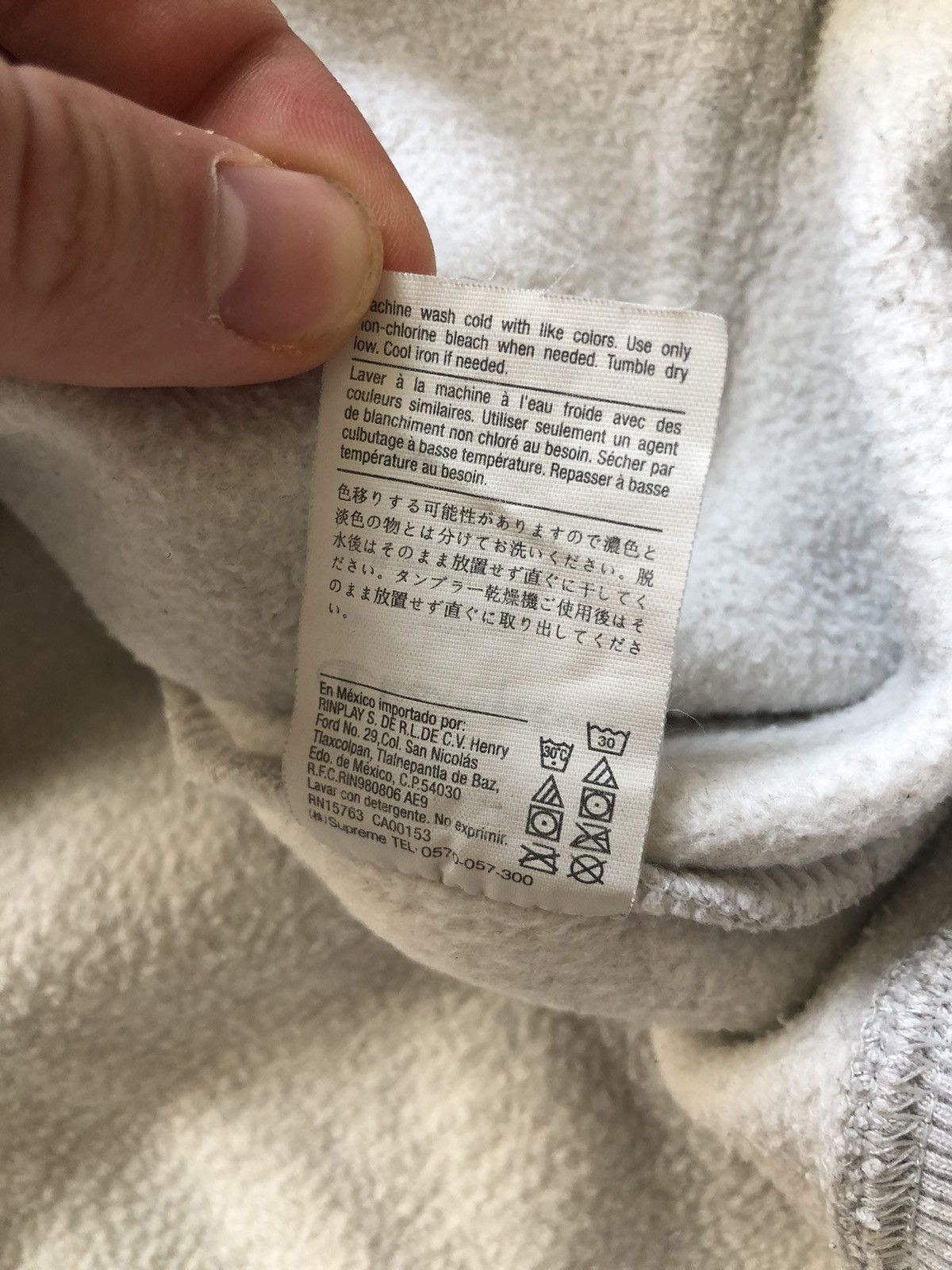 Champion × Supreme Supreme x Champion ash grey hoodie Size US L / EU 52-54 / 3 - 7 Thumbnail