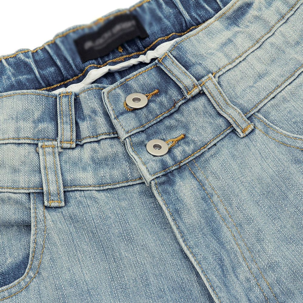 Japanese Brand × Jean Men's punk distressed workwear ripped denim shorts Size US 32 / EU 48 - 3 Thumbnail