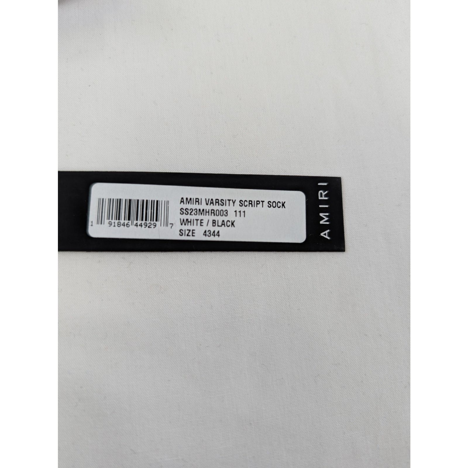 Amiri o1rshd1 Size: 43-44 / Amiri Varsity Script Socks Size ONE SIZE - 15 Thumbnail