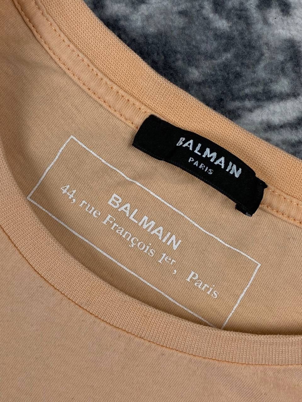 Balmain Balmain T Shirt Big Logo Men Size M Orange Size US M / EU 48-50 / 2 - 2 Thumbnail