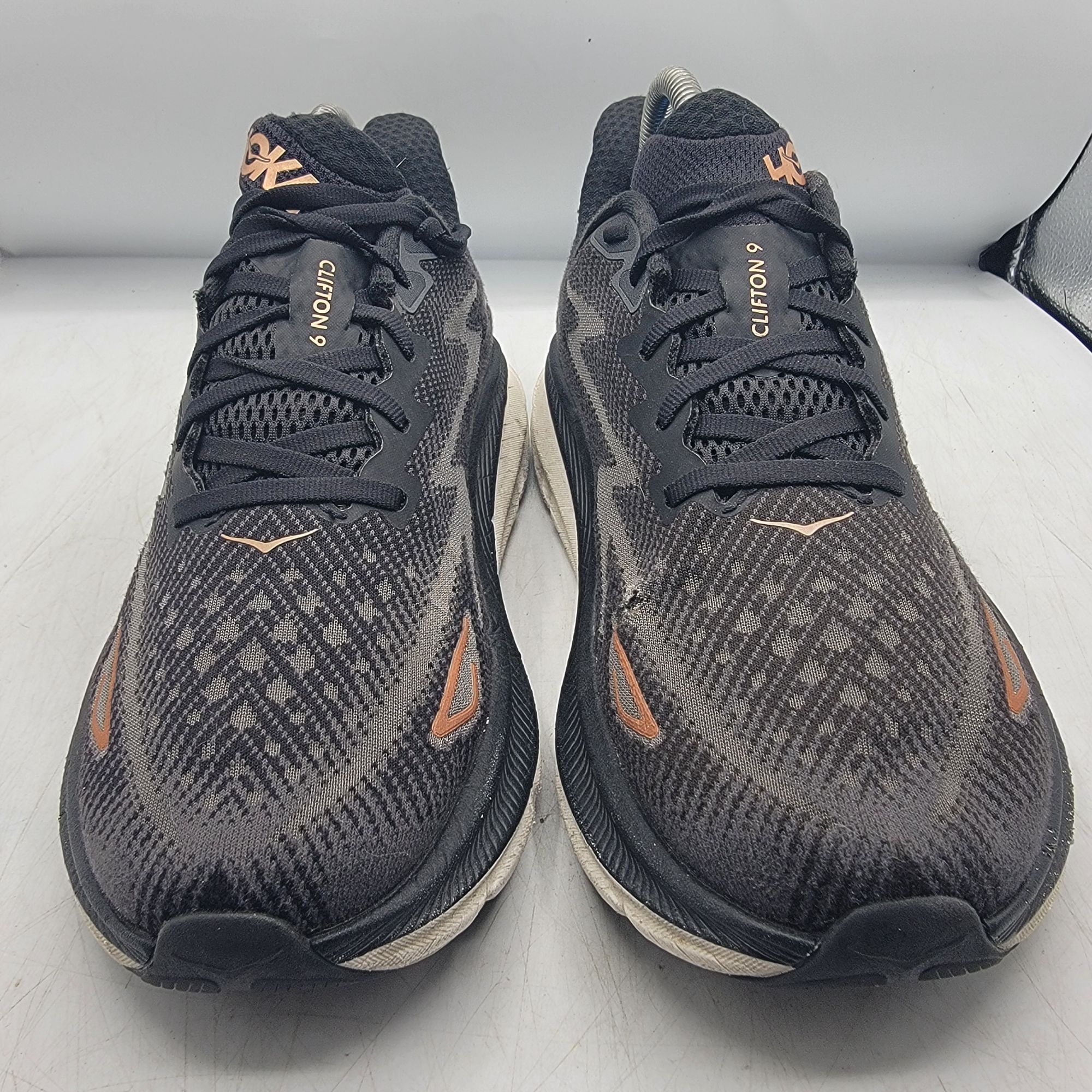 Hoka Hoka One One Clifton 9 Womens 9 B Black Running Shoes Athlet Size US 9 / IT 39 - 13 Thumbnail