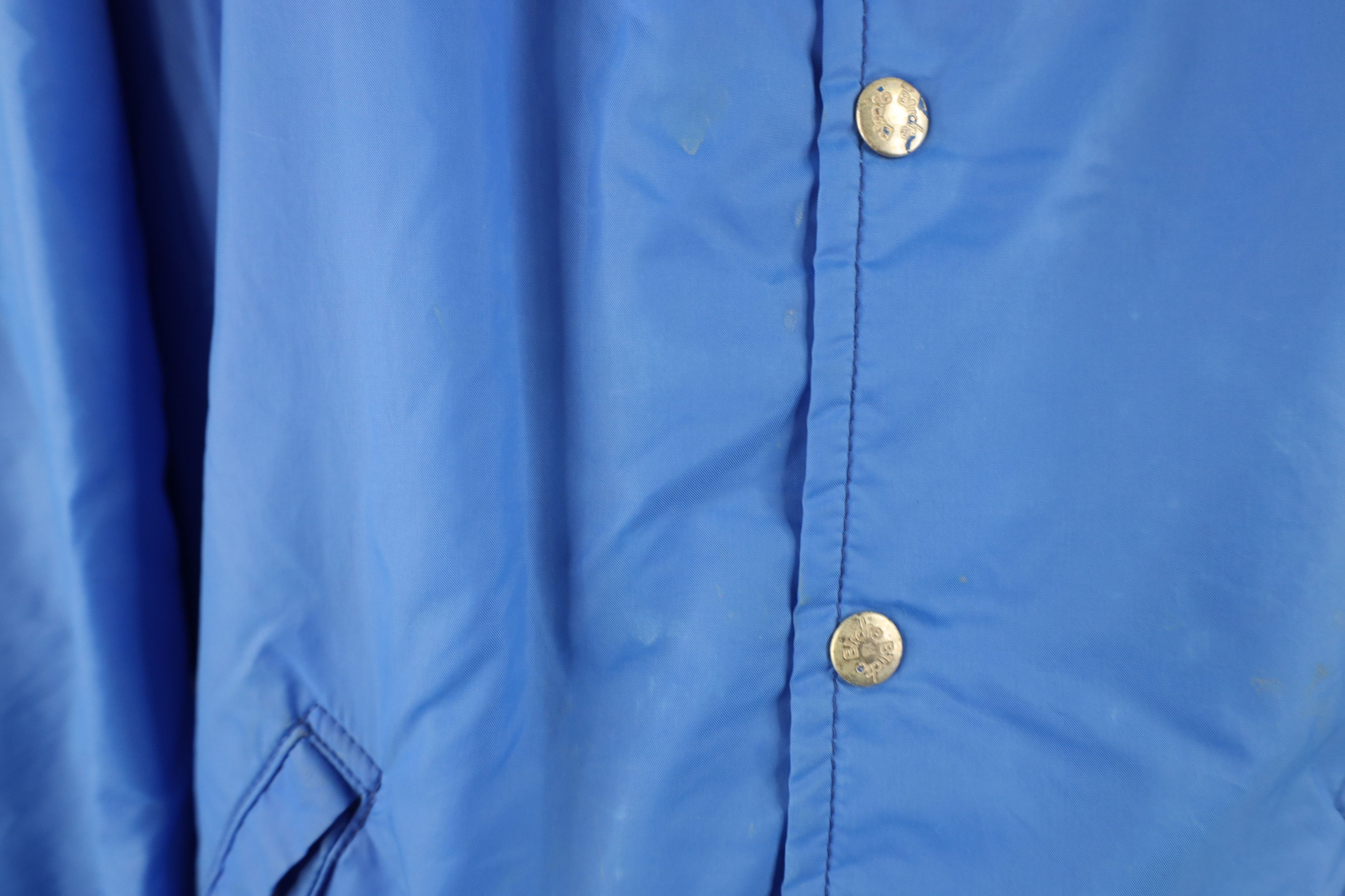 Vintage Vintage 70s Streetwear Coaches Windbreaker Jacket Blue USA Size US L / EU 52-54 / 3 - 5 Thumbnail