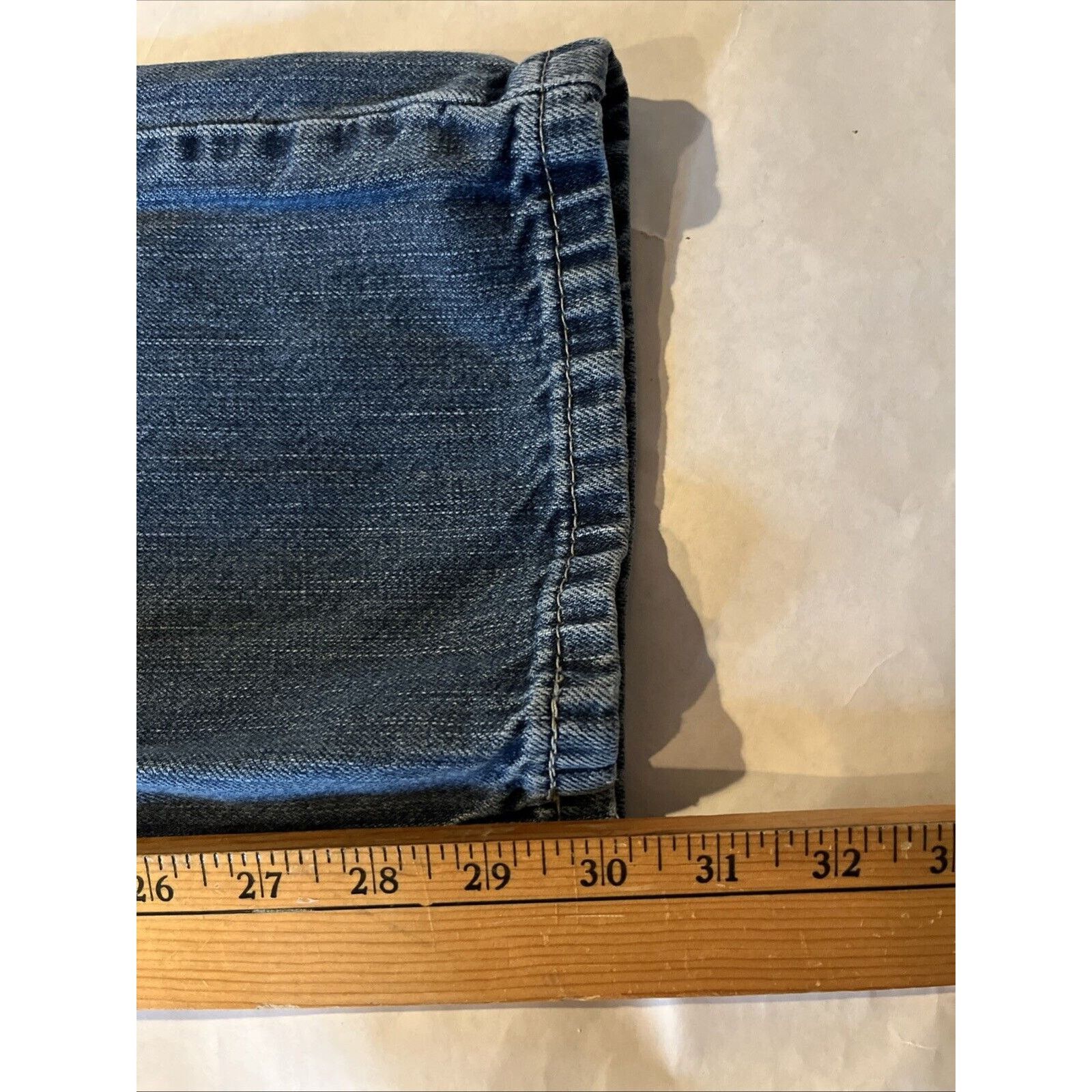 Levi's Levi's 514 Jeans Men's 36x30 Blue Denim Cotton Medium Wash Size US 36 / EU 52 - 9 Thumbnail