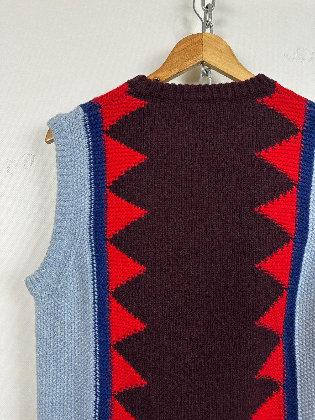 Dsquared2 Dsquared2 Geometric Wool Knit Sweater Sleeveless Vest Size US S / EU 44-46 / 1 - 12 Thumbnail