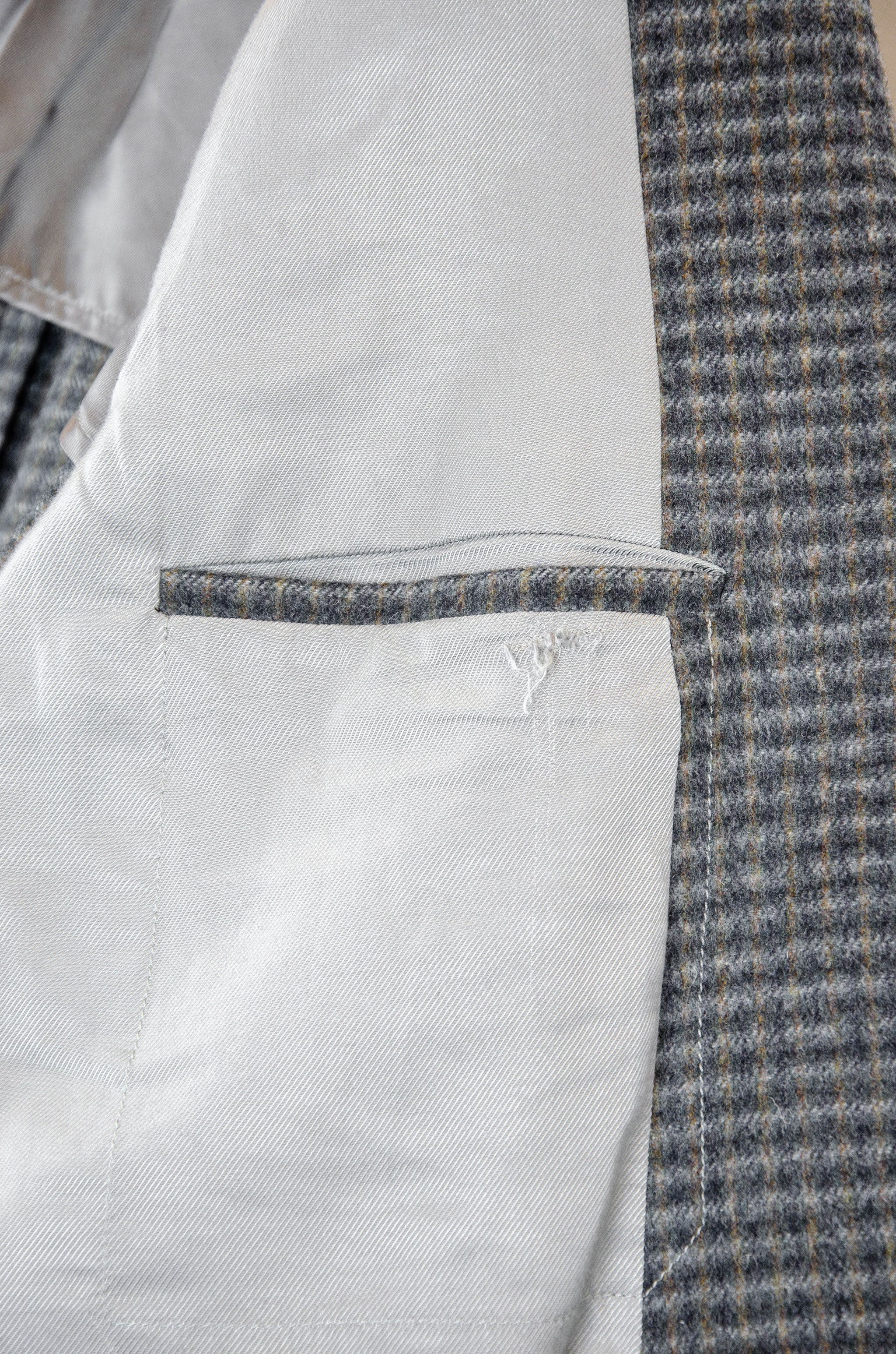 Z Zegna Zegna Wool Tweed Check Blazer – Size 50R Size 40R - 12 Thumbnail