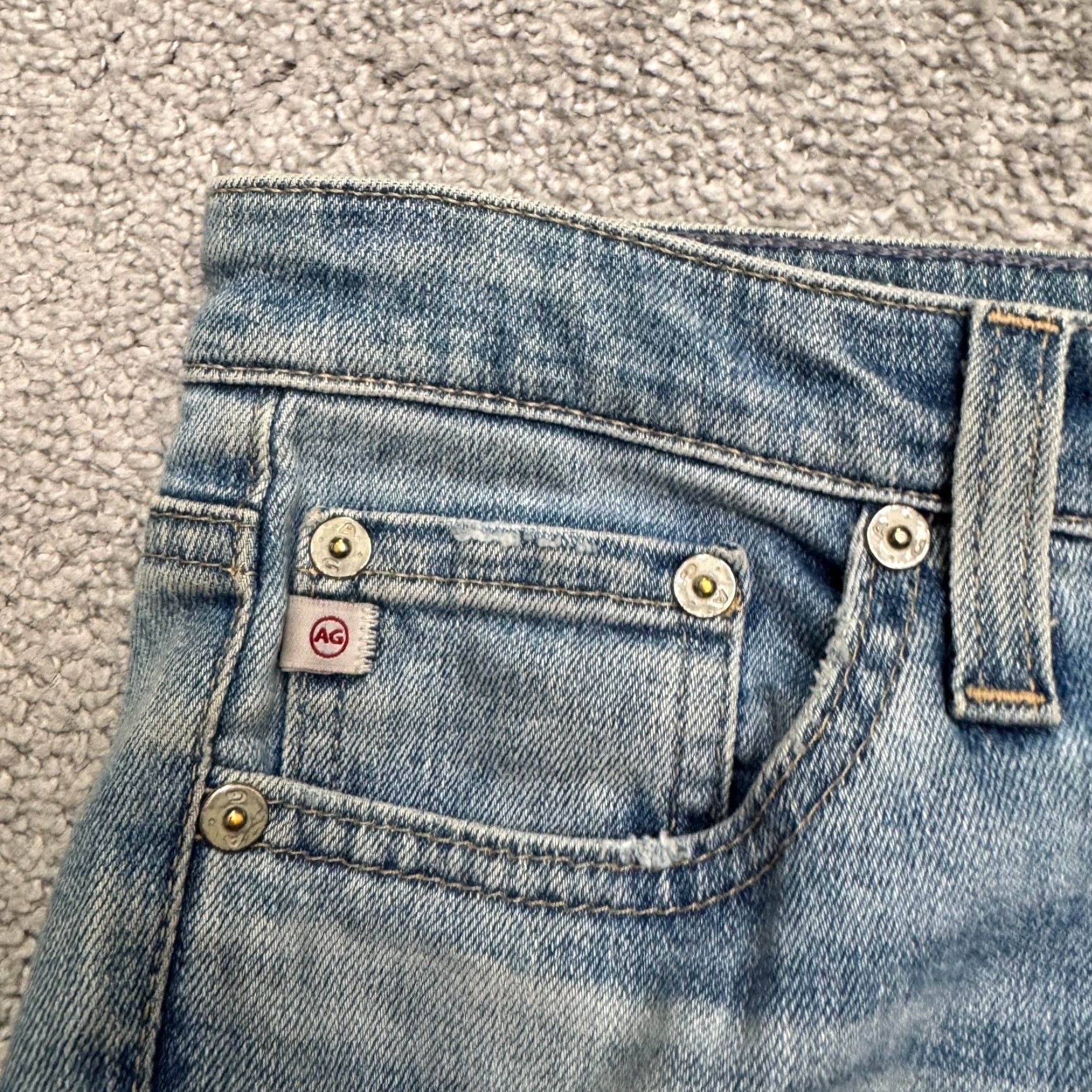 Denime AG Adriano Goldschmied Jeans Legging Super Skinny Women 26R Blue Denim 5-Pocket Stretch Jeans Size 26" / US 2 / IT 38 - 3 Thumbnail