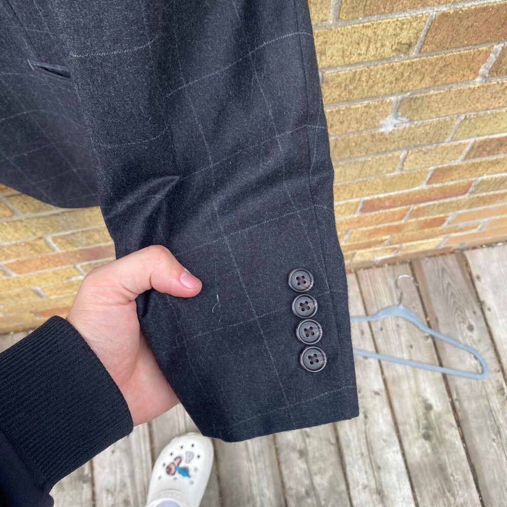 Polo Ralph Lauren Vintage 90s Cashmere Wool Lauren Ralph Lauren Striped Suit Size 44R - 8 Thumbnail
