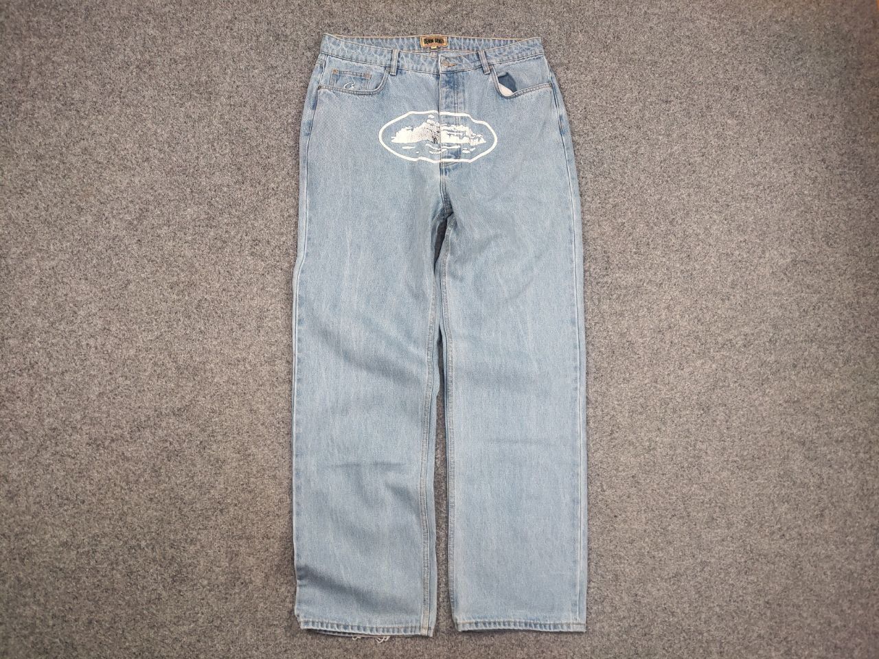 Corteiz Corteiz denim genes Alcatraz Baggy Blue Washed Jeans Size US 36 / EU 52 - 2 Thumbnail