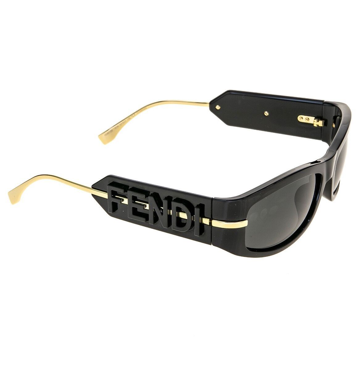 Fendi 🔥600$ Fendi Fendigraphy Black FE40120I Rectangle Sunglasses Size ONE SIZE - 12 Thumbnail