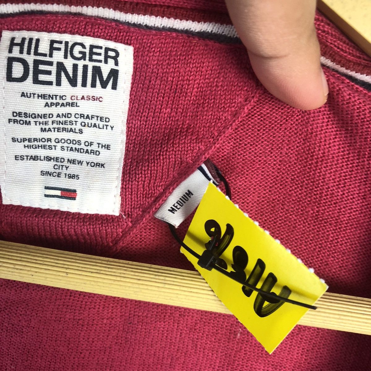 Tommy Hilfiger Hilfiger Denim Pink Cardigan Knitwear #A1876 Size M / US 6-8 / IT 42-44 - 10 Thumbnail