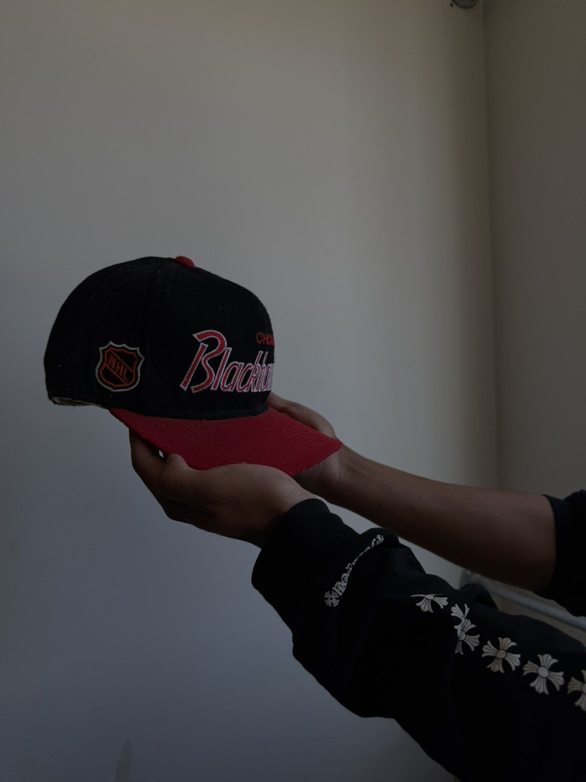 Sports Specialties 90s Soorts Specialties Chicago Blackhawks Script Wool Size 32 - 2 Thumbnail