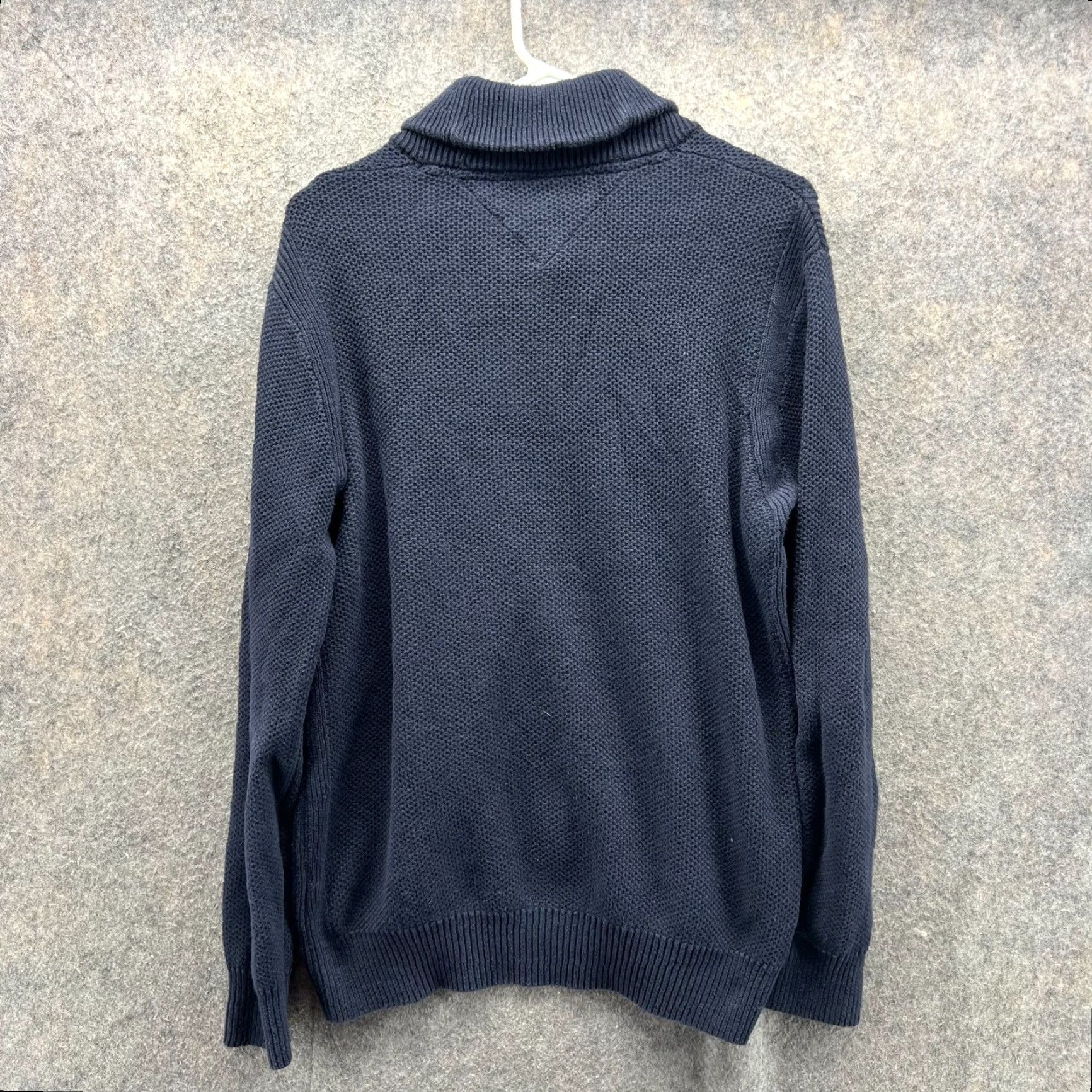 Tommy Hilfiger VINTAGE Tommy Hilfiger Sweater Men MEDIUM Blue Fleece Pullover Cowl Knit Taslg? Size US M / EU 48-50 / 2 - 3 Thumbnail
