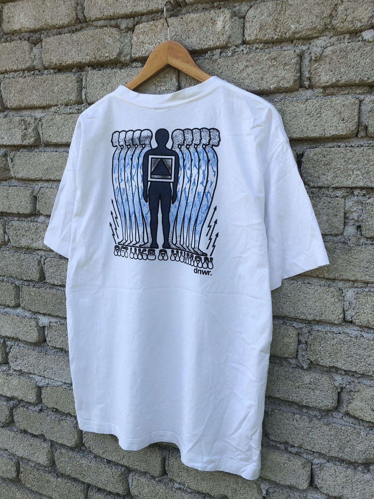 Vintage × Zara Streetwear Zara Act Like A Human X dnwr Art Tshirt Size US XL / EU 56 / 4 - 3 Thumbnail