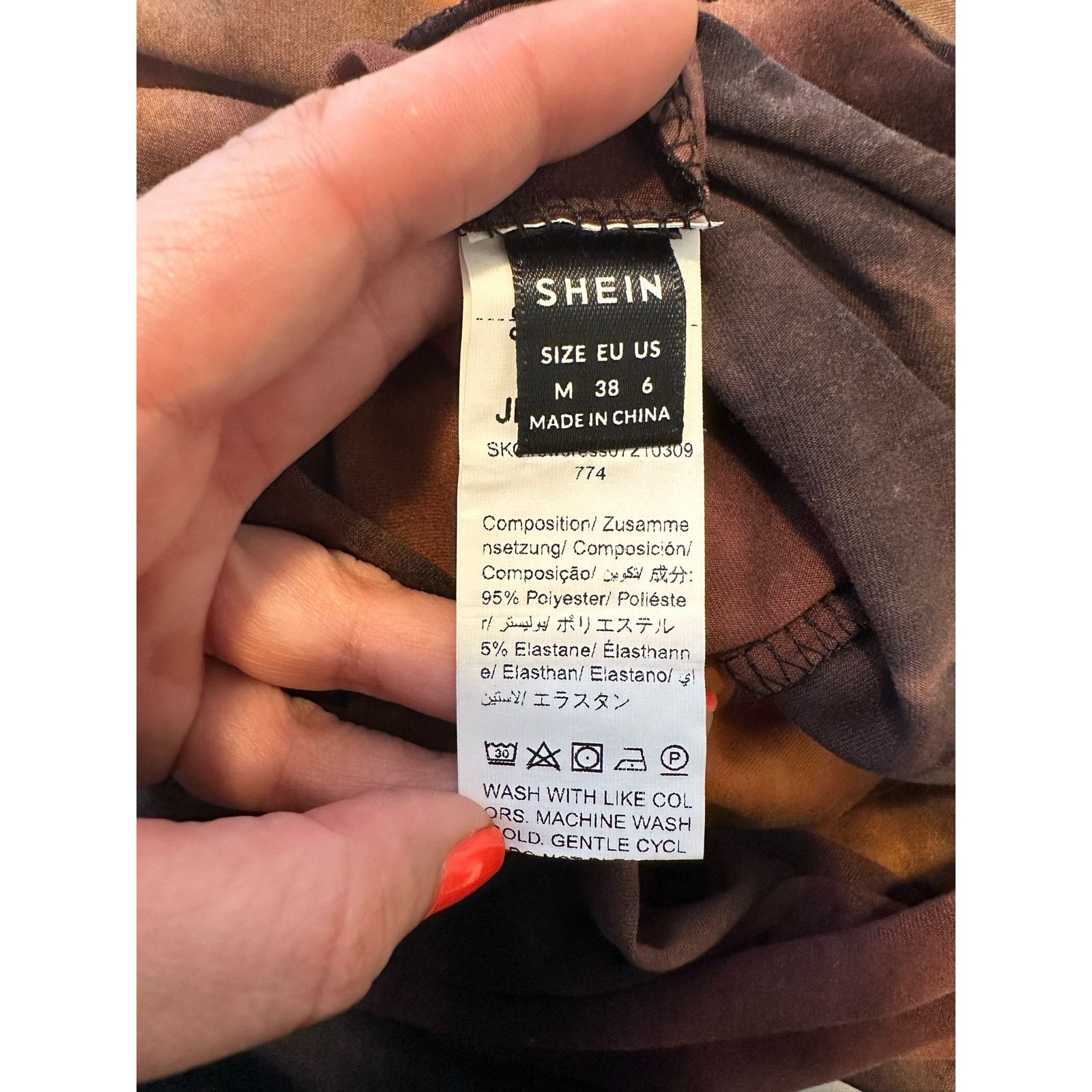 Shein Shein brown tie dye mini sleeveless summer dress size Medium Size M / US 6-8 / IT 42-44 - 3 Thumbnail