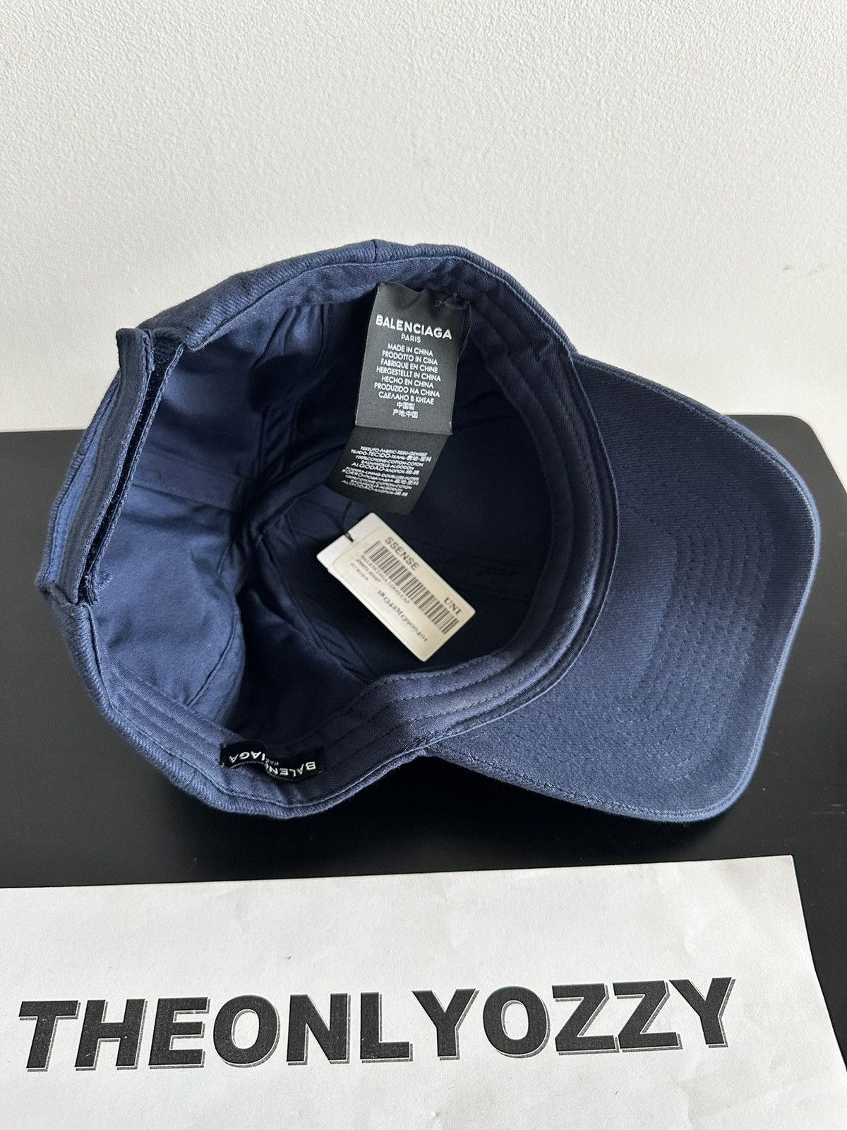 Balenciaga Balenciaga Logo Dad Cap Hat navy blue Size ONE SIZE - 5 Thumbnail